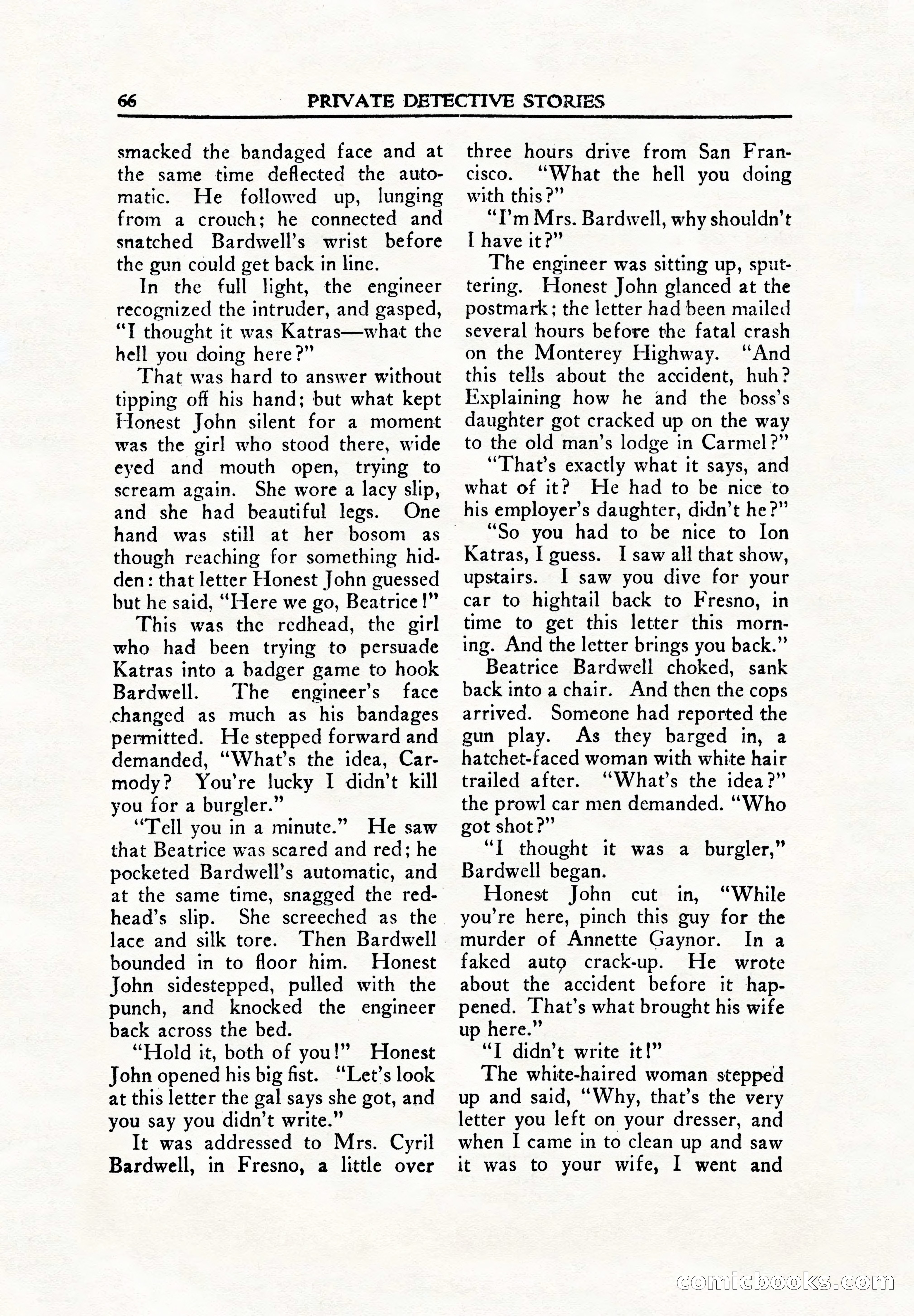 Private Detective Stories, June 1942 — page 68 of 132