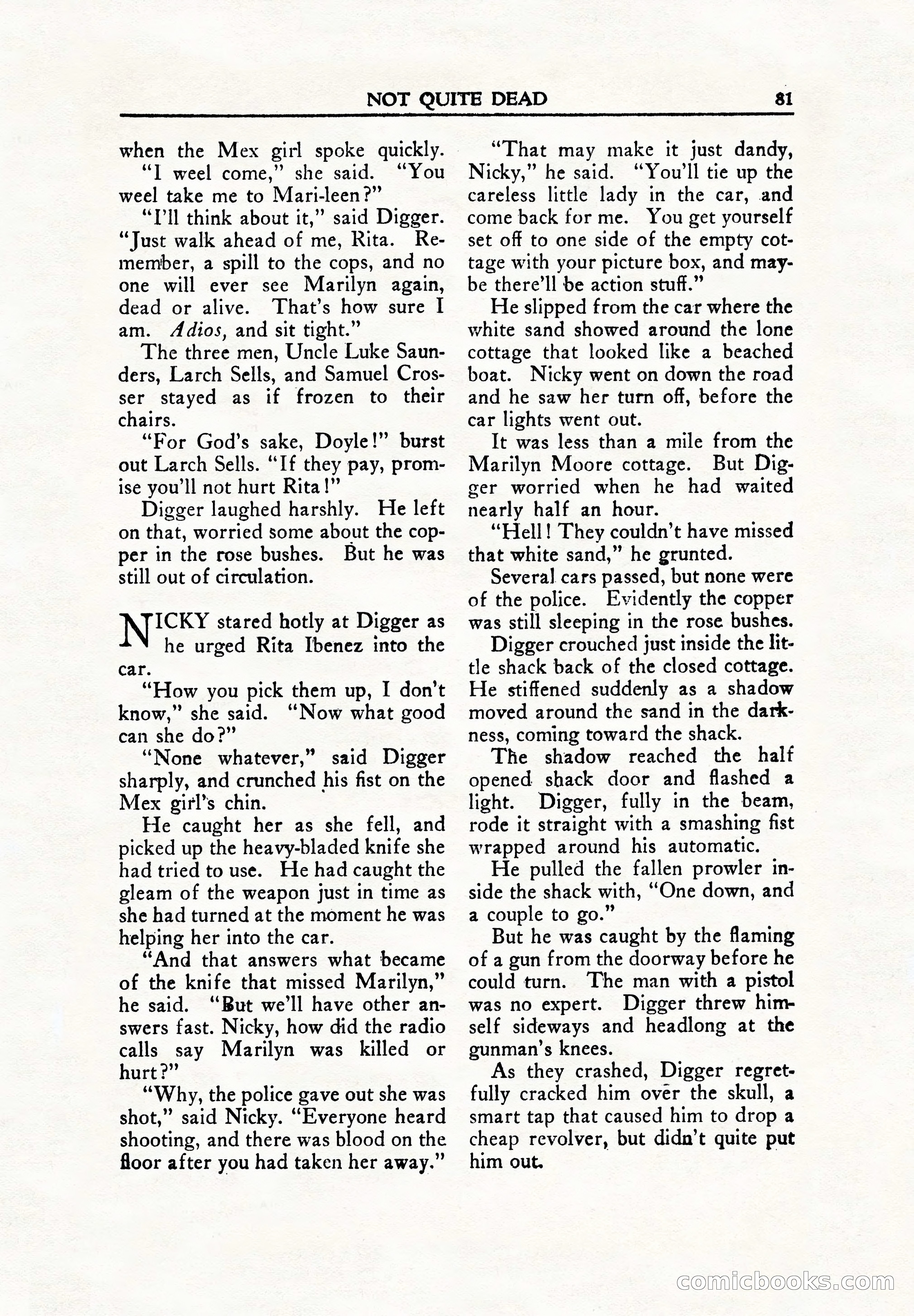 Private Detective Stories, June 1942 — page 83 of 132
