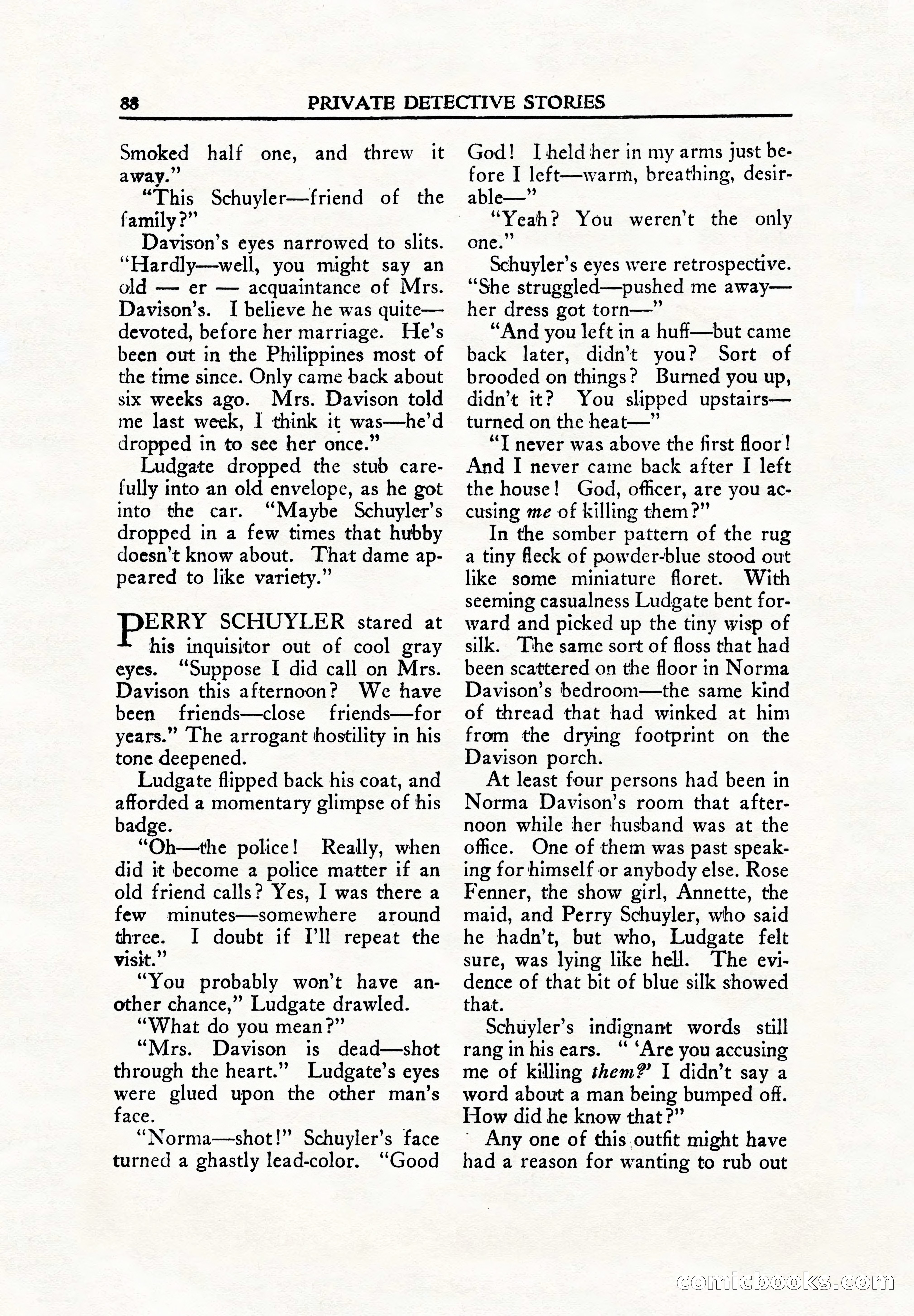 Private Detective Stories, June 1942 — page 90 of 132