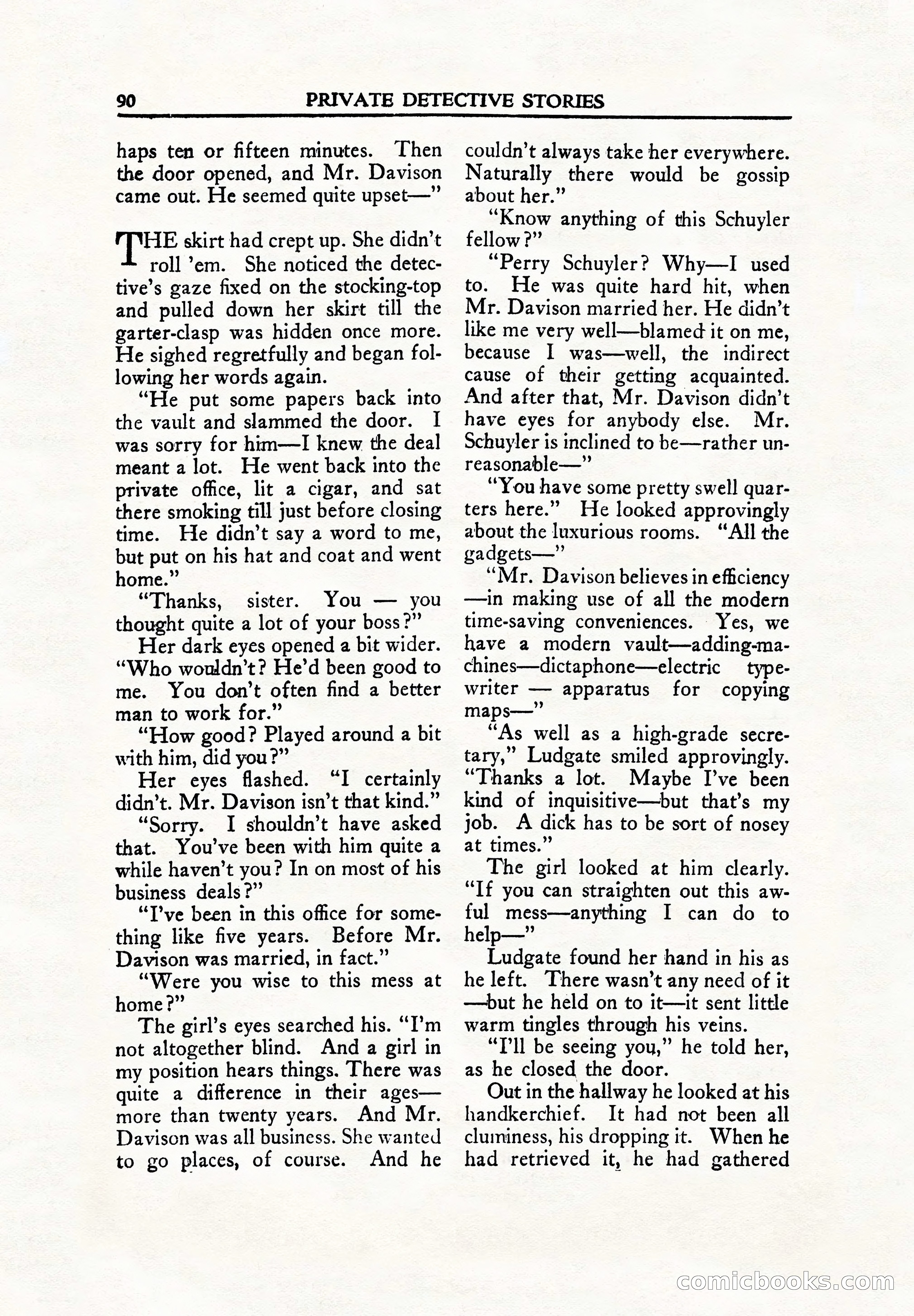 Private Detective Stories, June 1942 — page 92 of 132