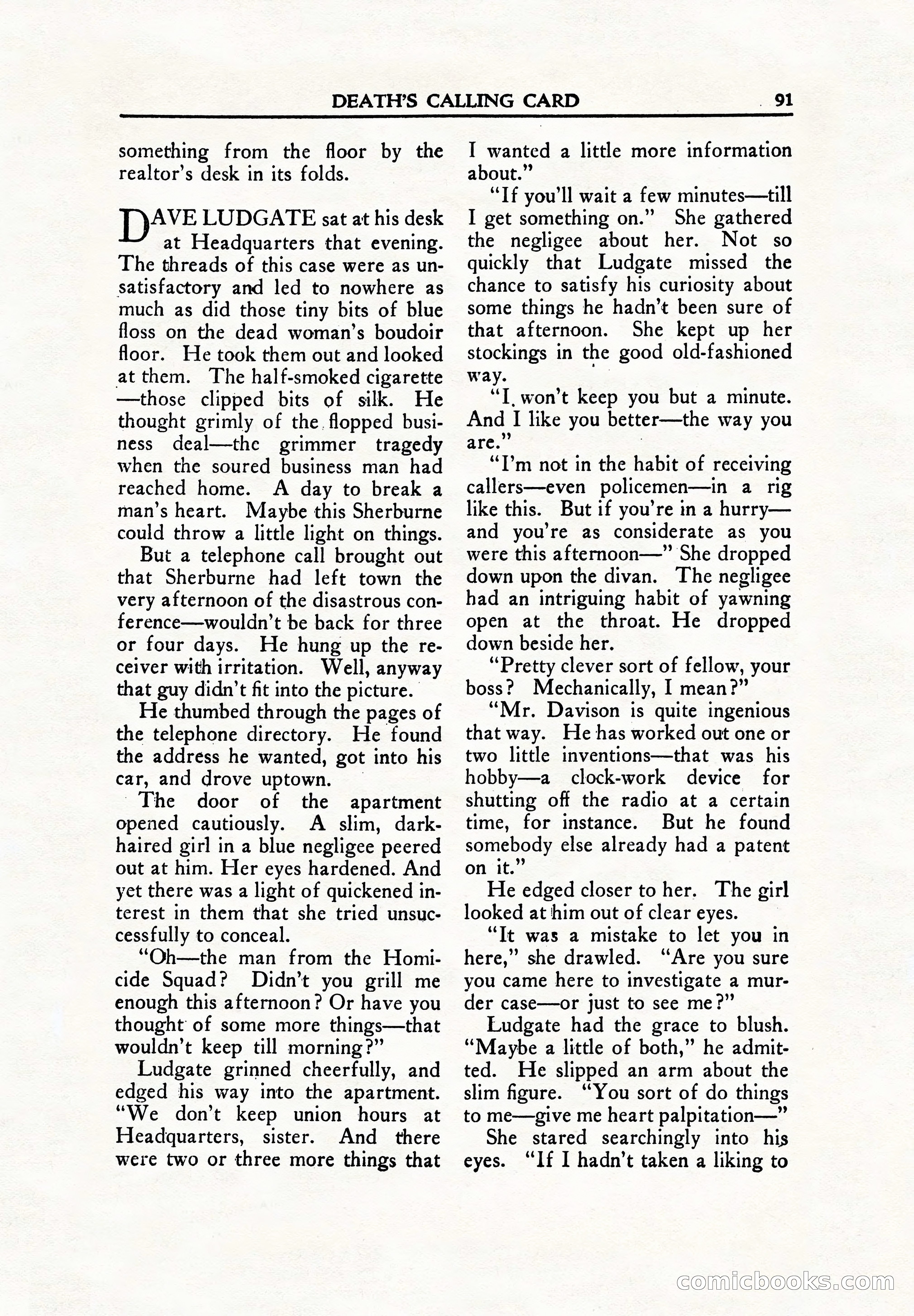Private Detective Stories, June 1942 — page 93 of 132