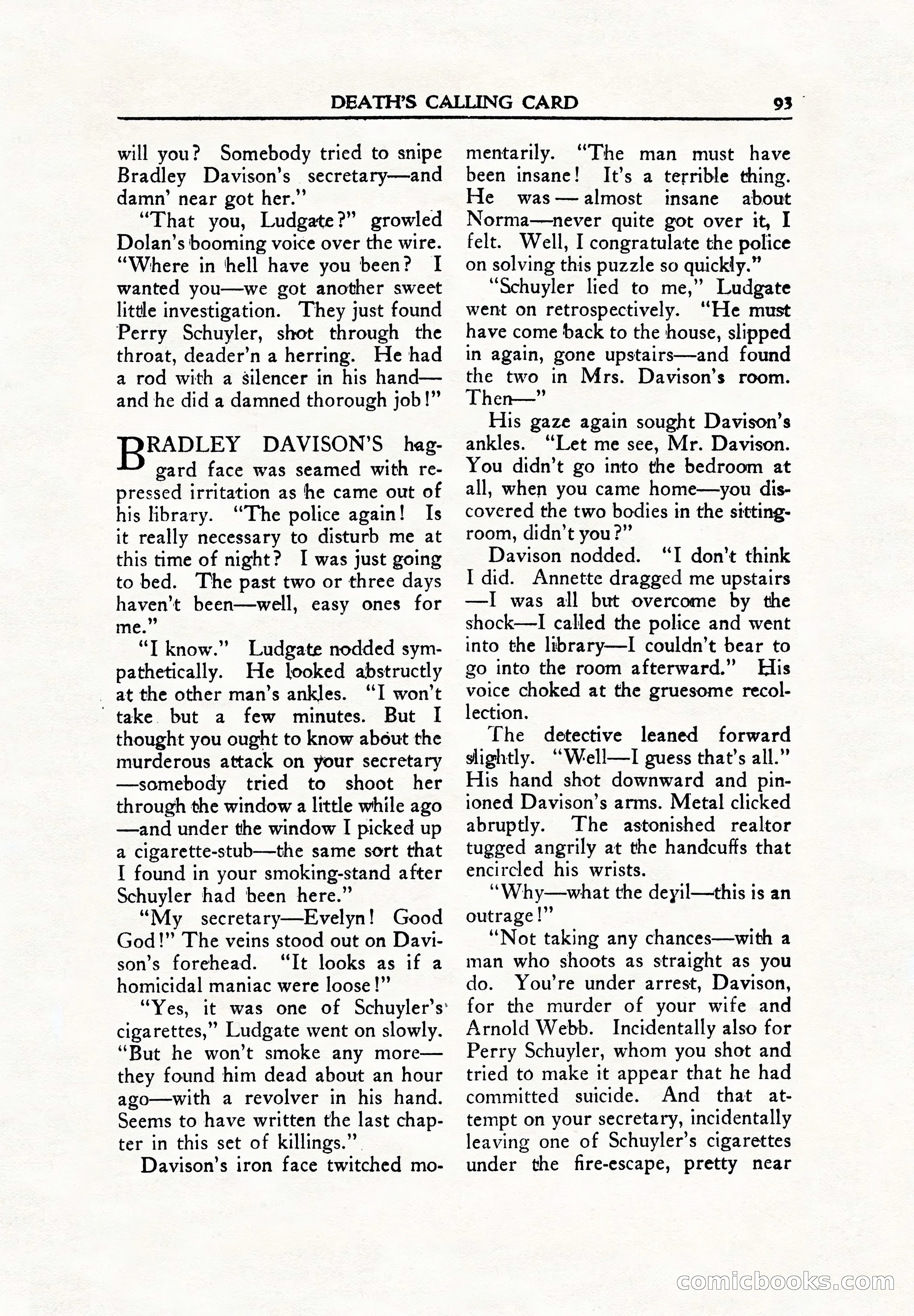 Private Detective Stories, June 1942 — page 95 of 132