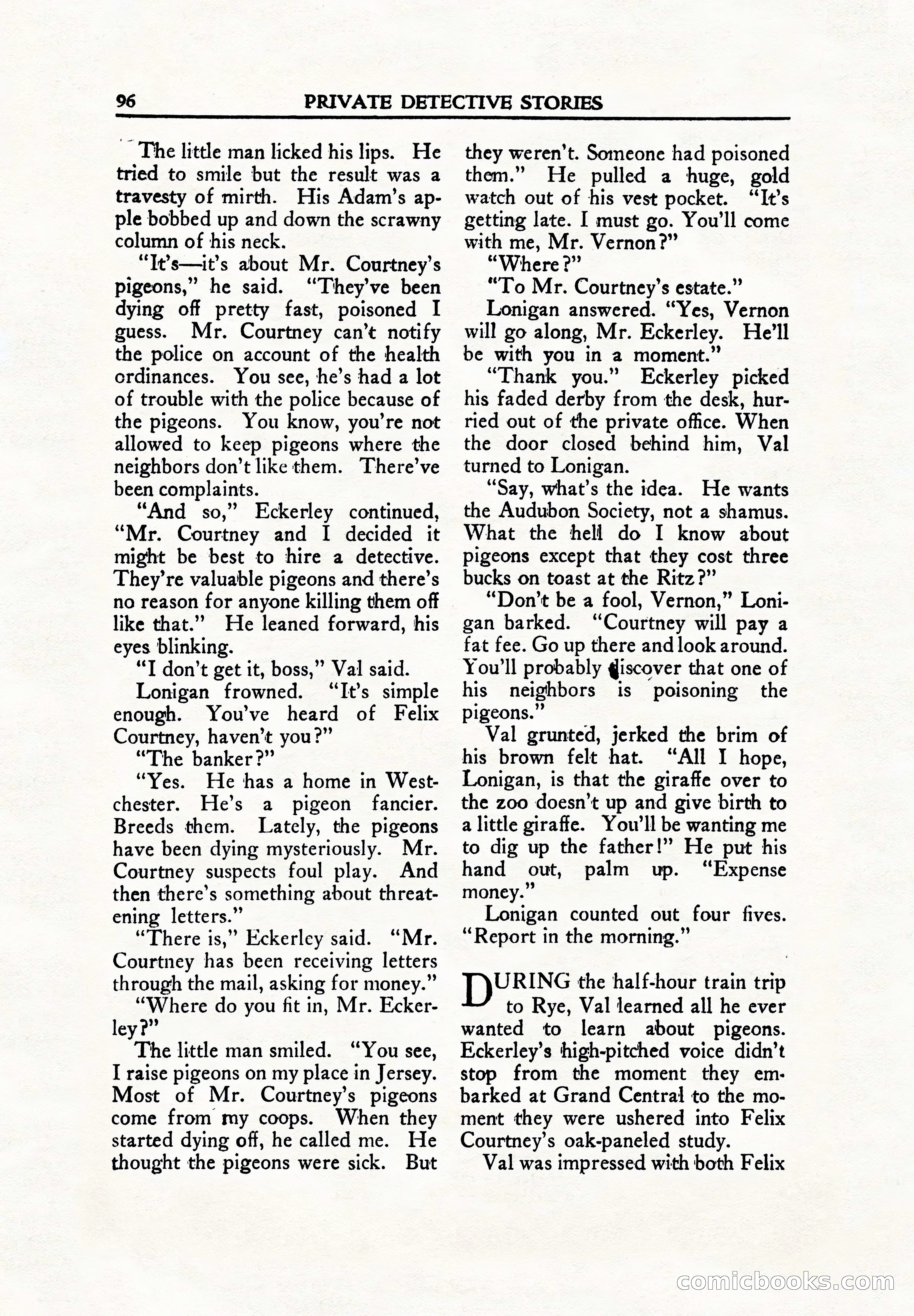 Private Detective Stories, June 1942 — page 98 of 132