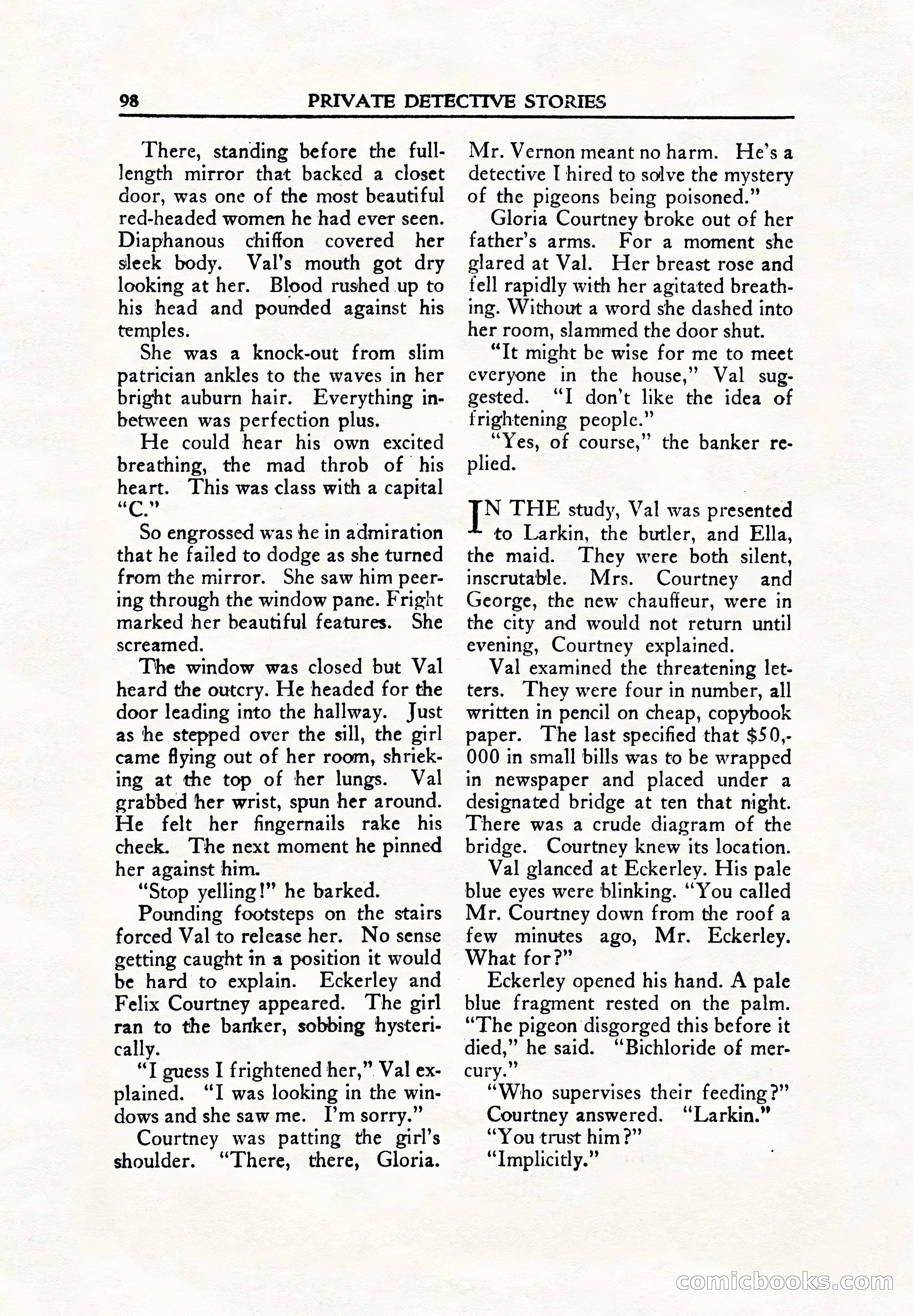 Private Detective Stories, June 1942 — page 100 of 132