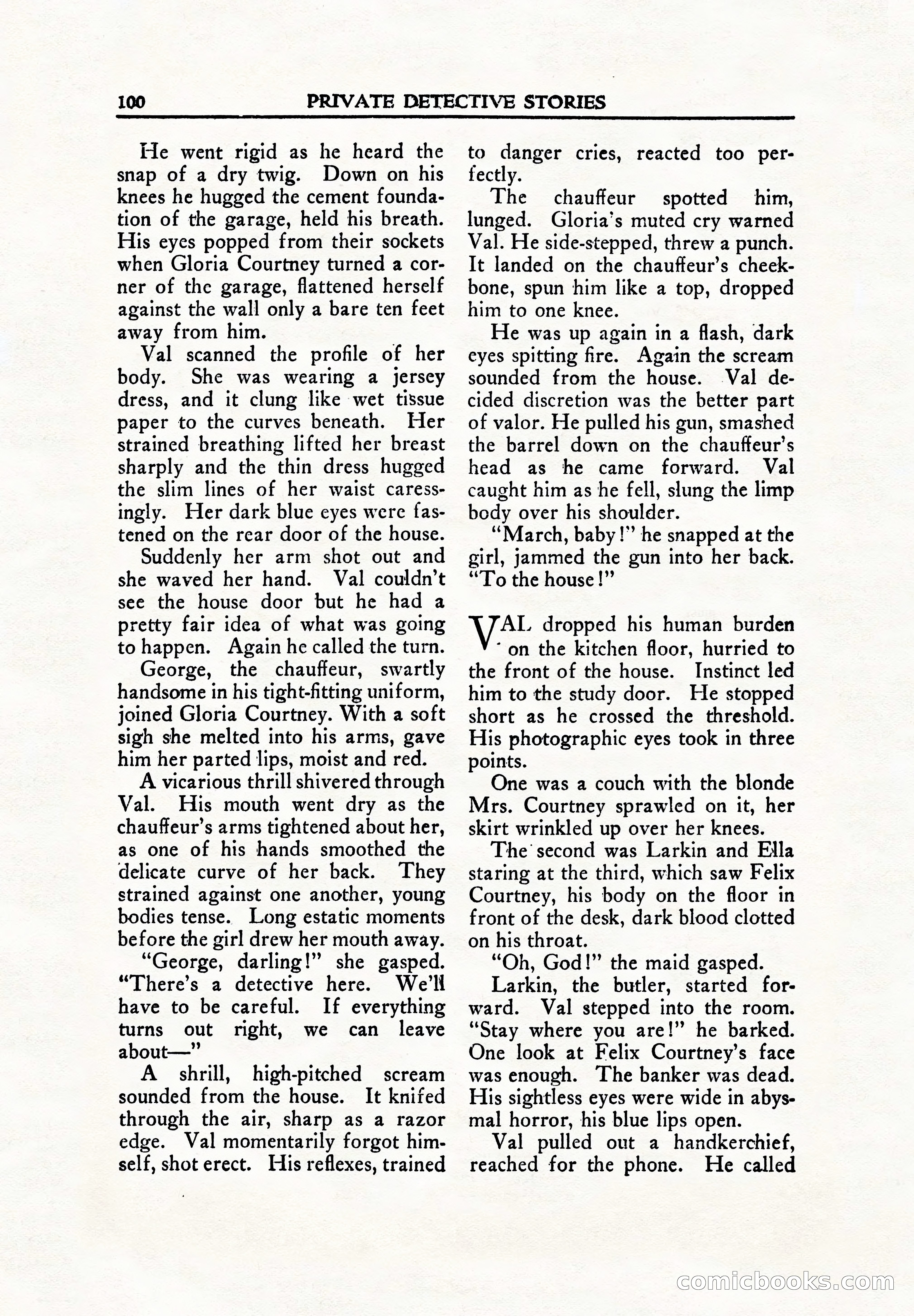 Private Detective Stories, June 1942 — page 102 of 132