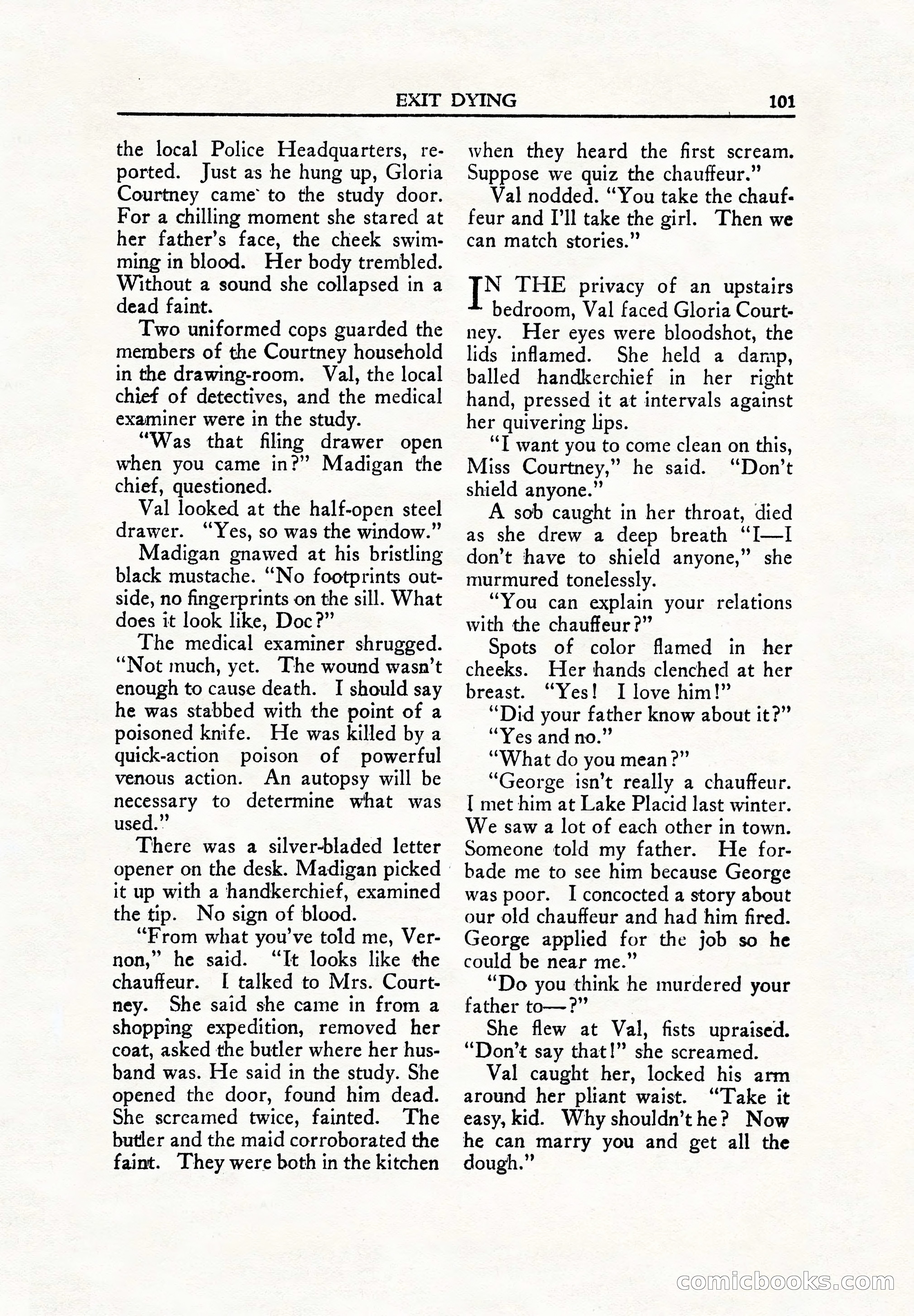 Private Detective Stories, June 1942 — page 103 of 132