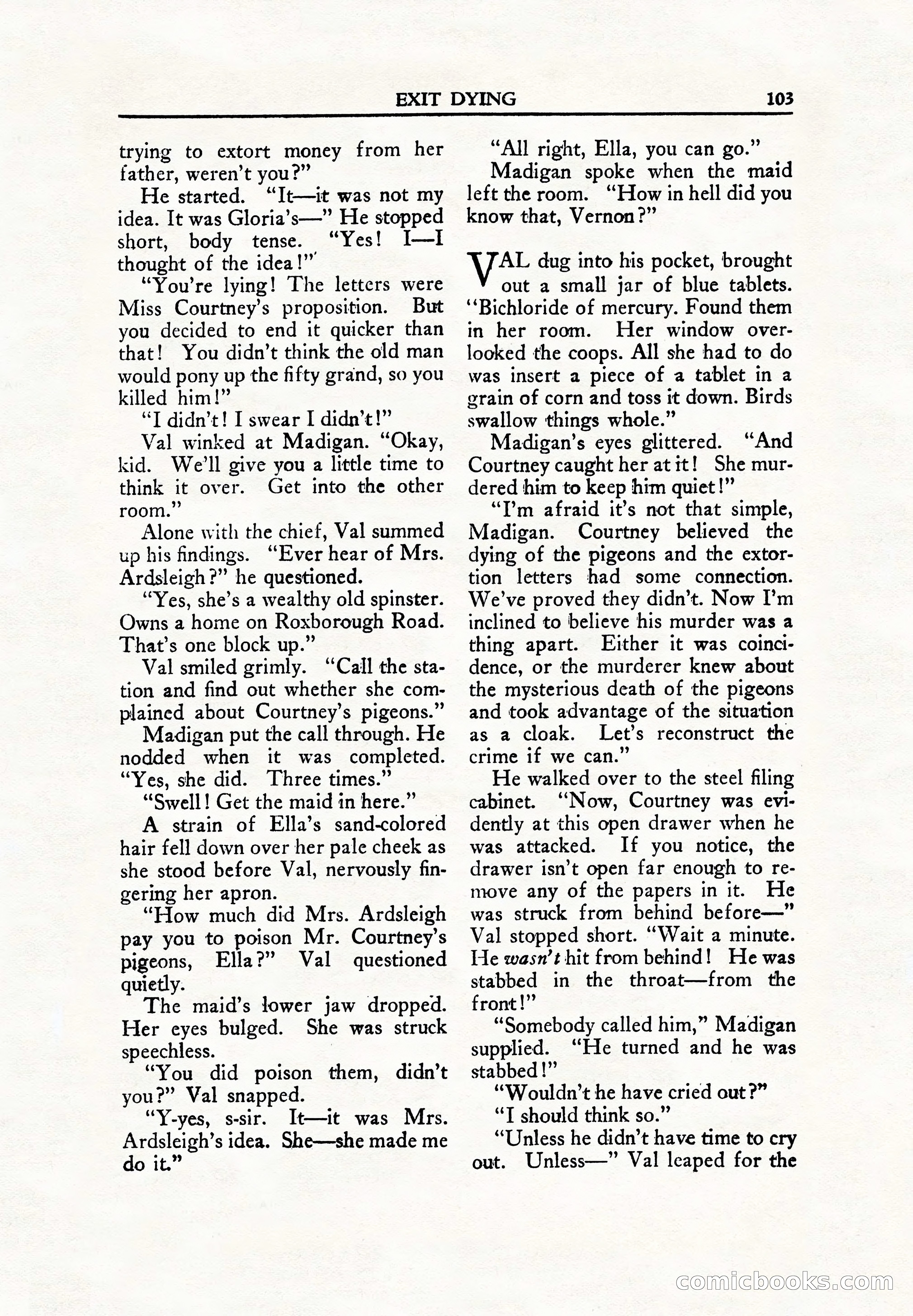 Private Detective Stories, June 1942 — page 105 of 132