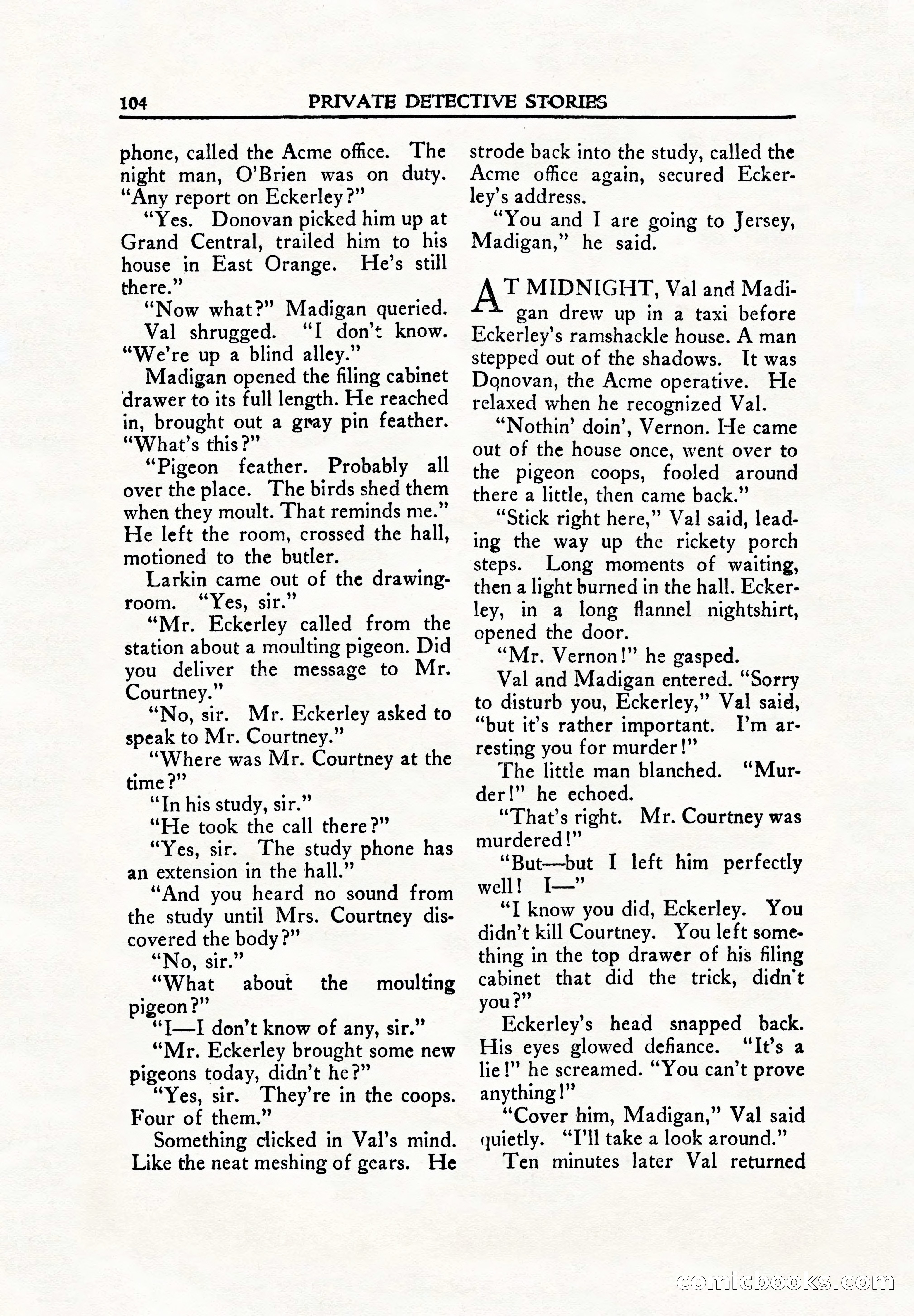 Private Detective Stories, June 1942 — page 106 of 132