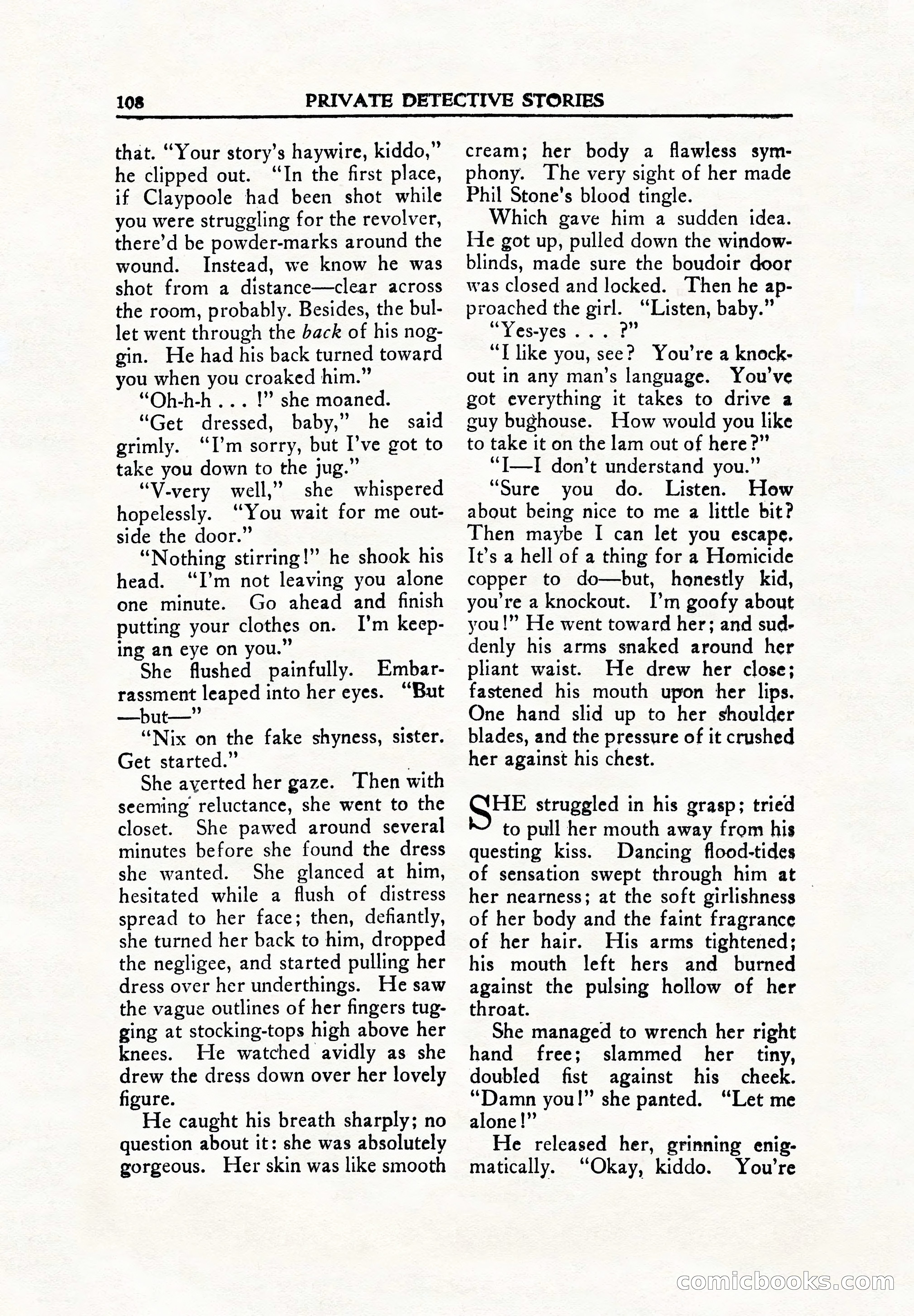 Private Detective Stories, June 1942 — page 110 of 132