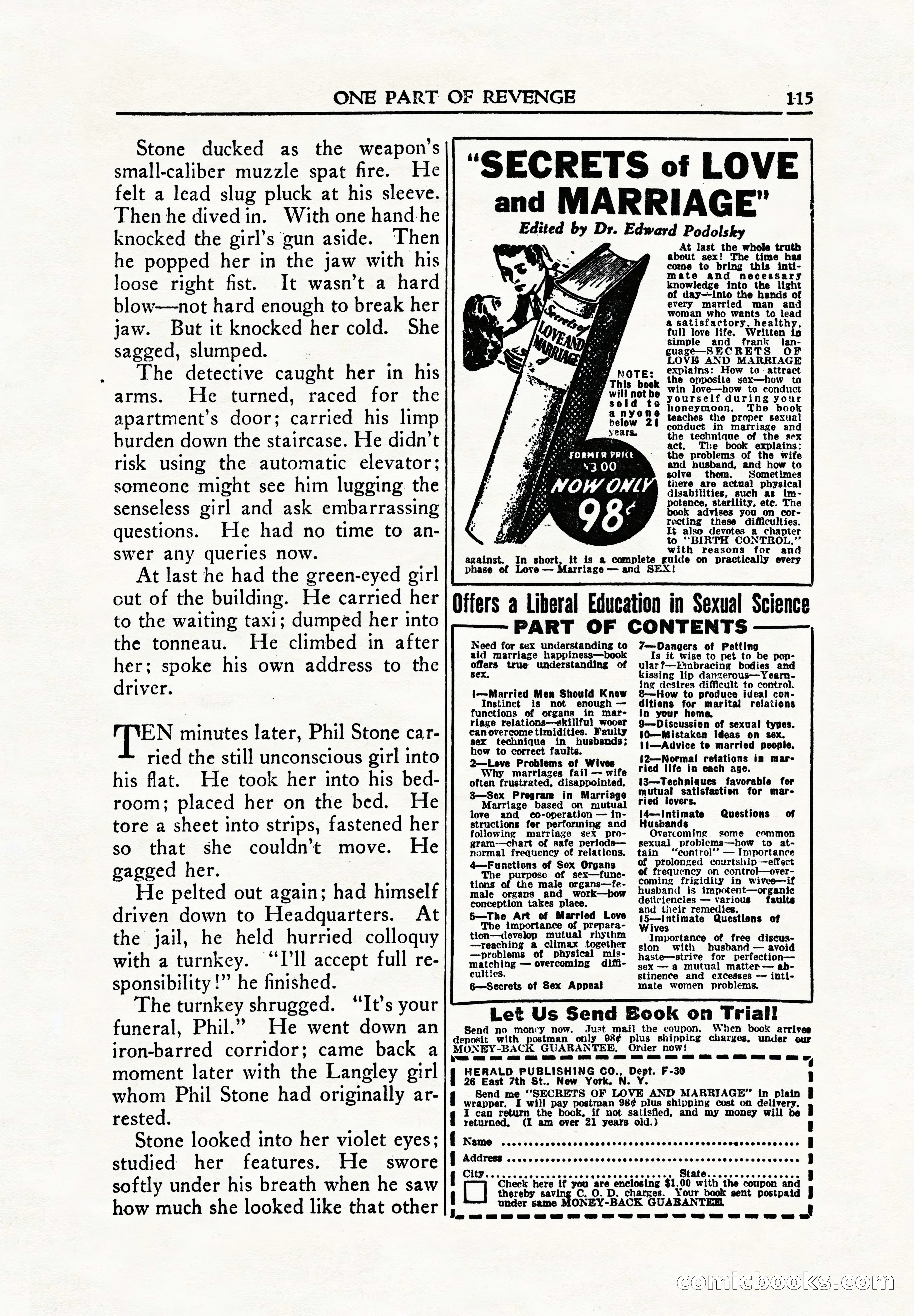 Private Detective Stories, June 1942 — page 117 of 132