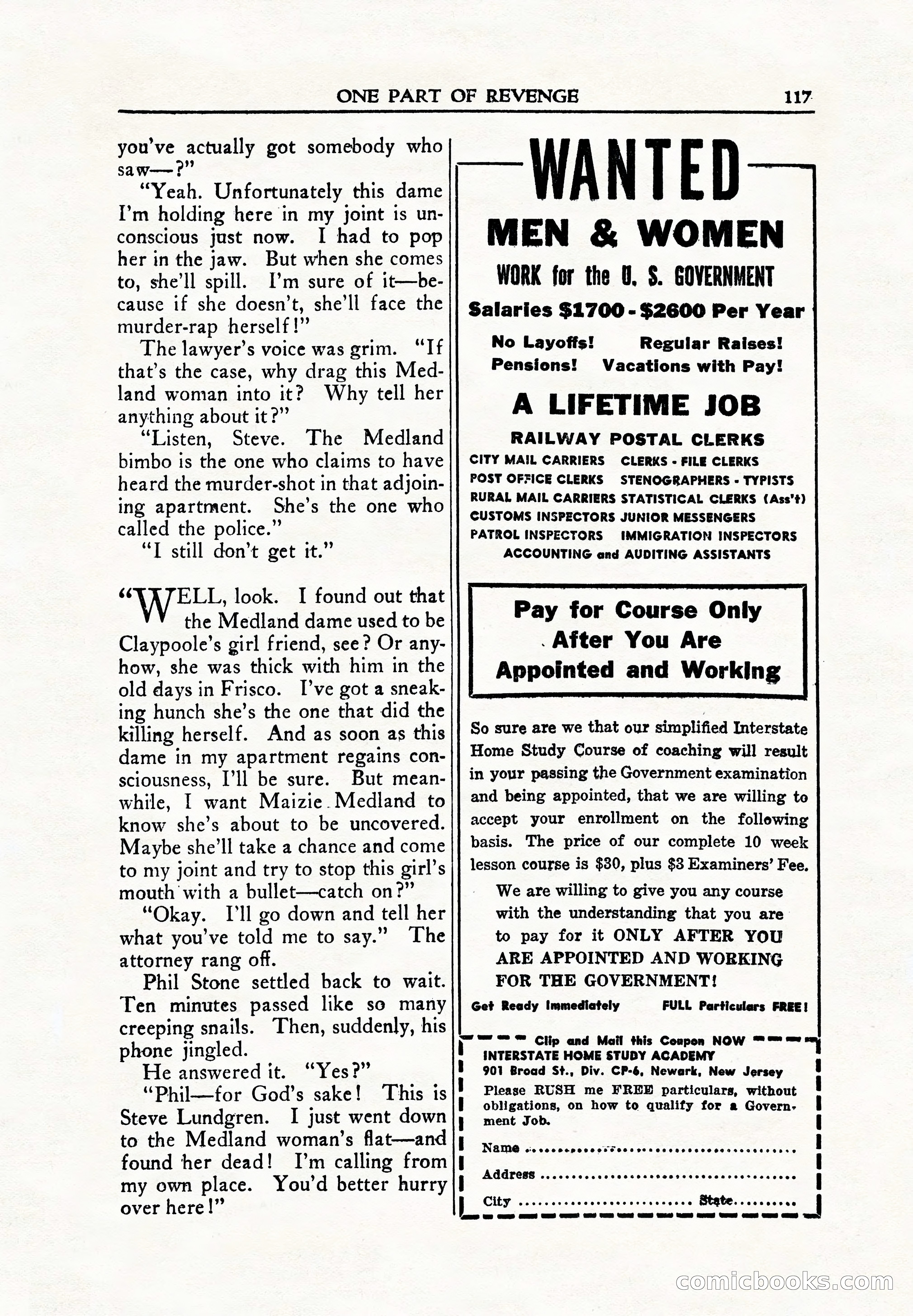 Private Detective Stories, June 1942 — page 119 of 132