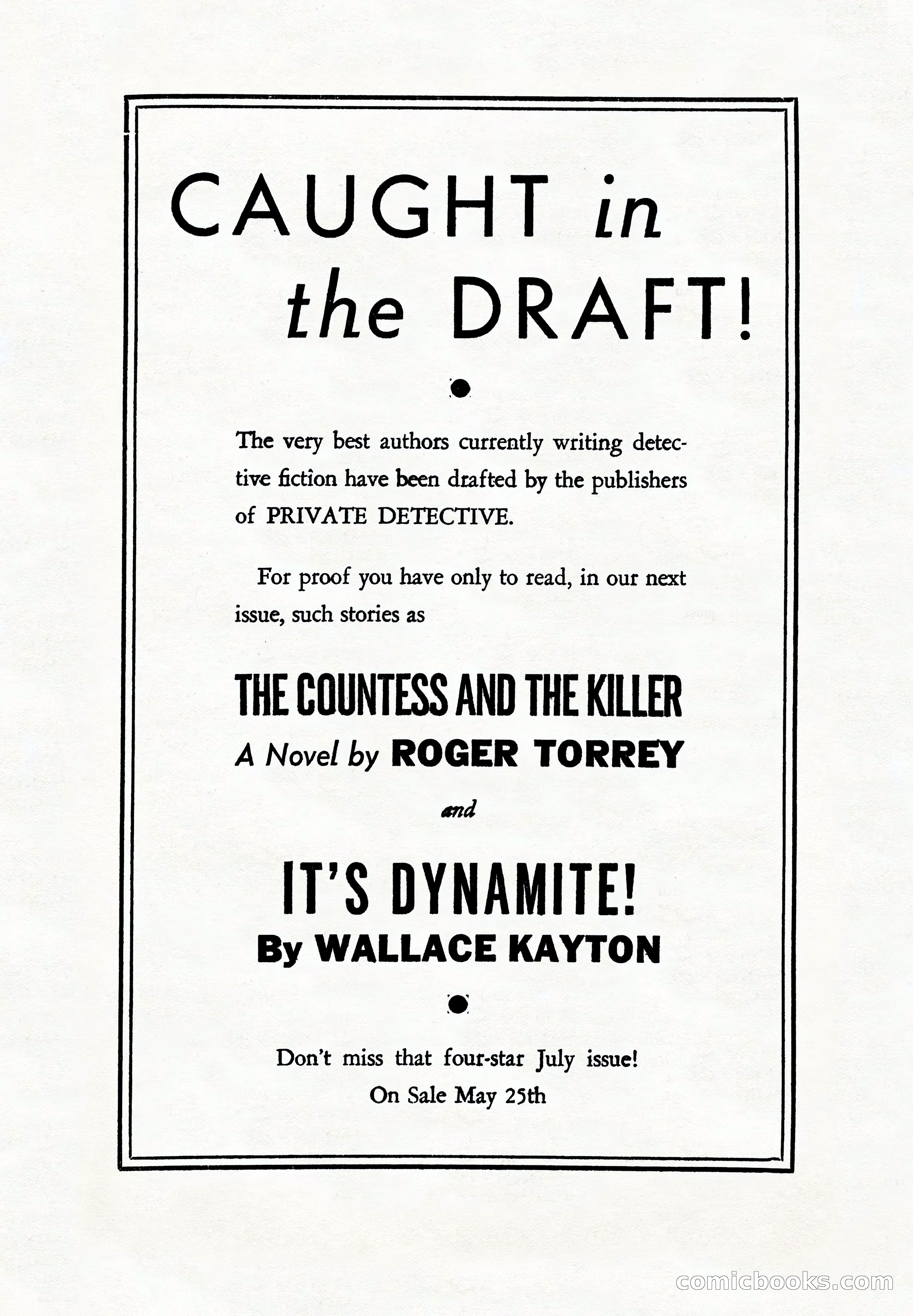 Private Detective Stories, June 1942 — page 122 of 132