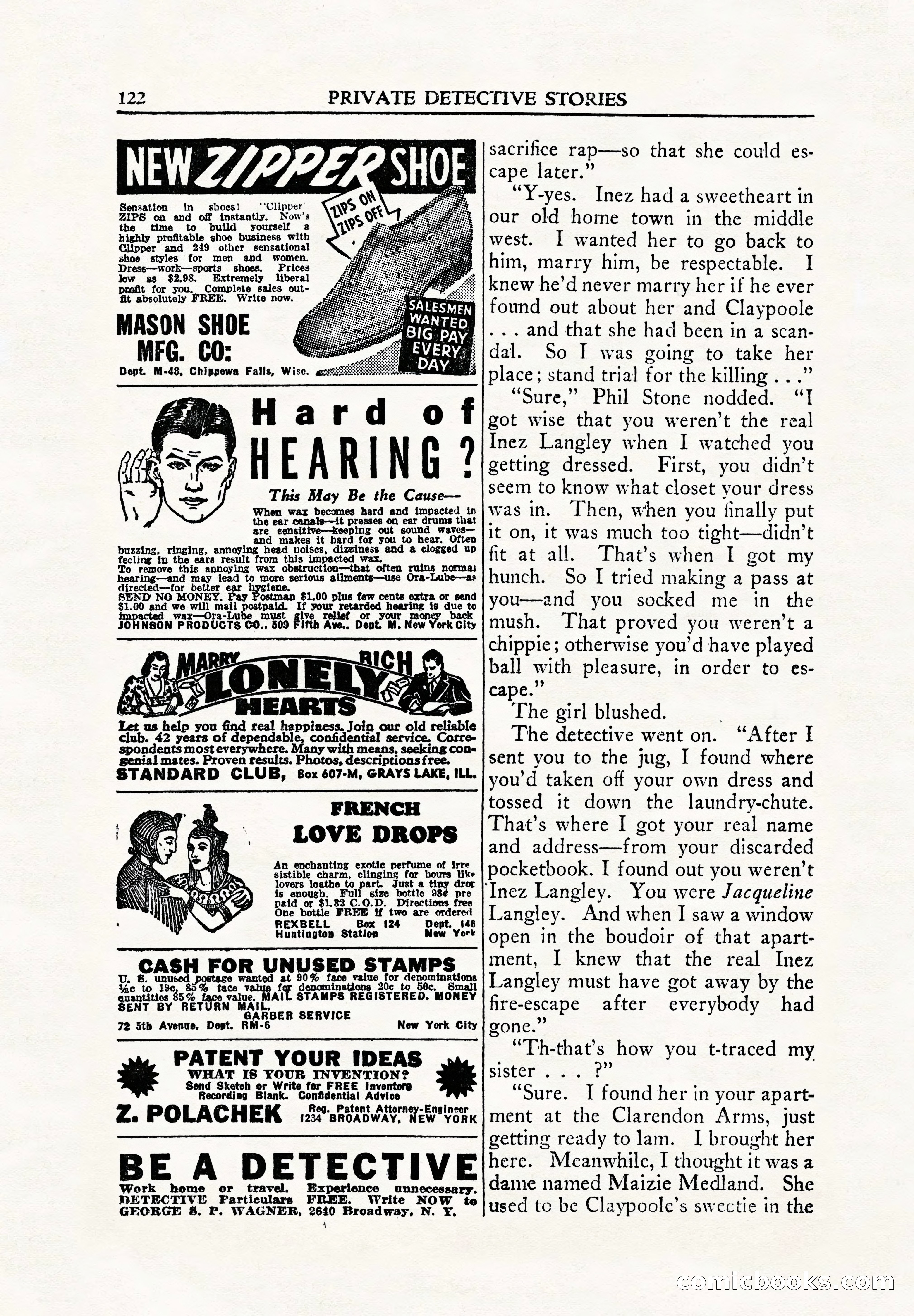 Private Detective Stories, June 1942 — page 124 of 132
