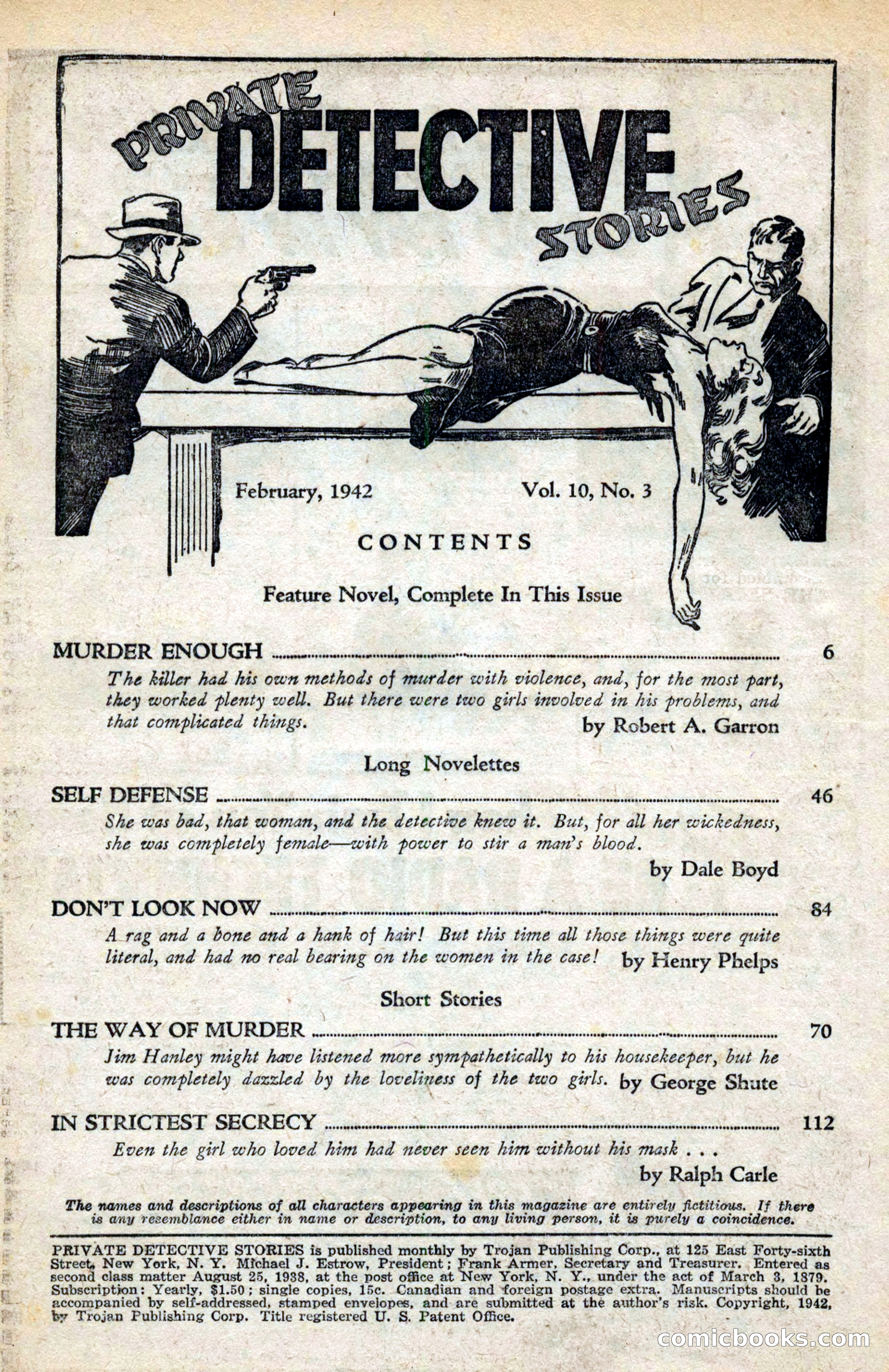 Private Detective Stories, February 1942 — page 4 of 132