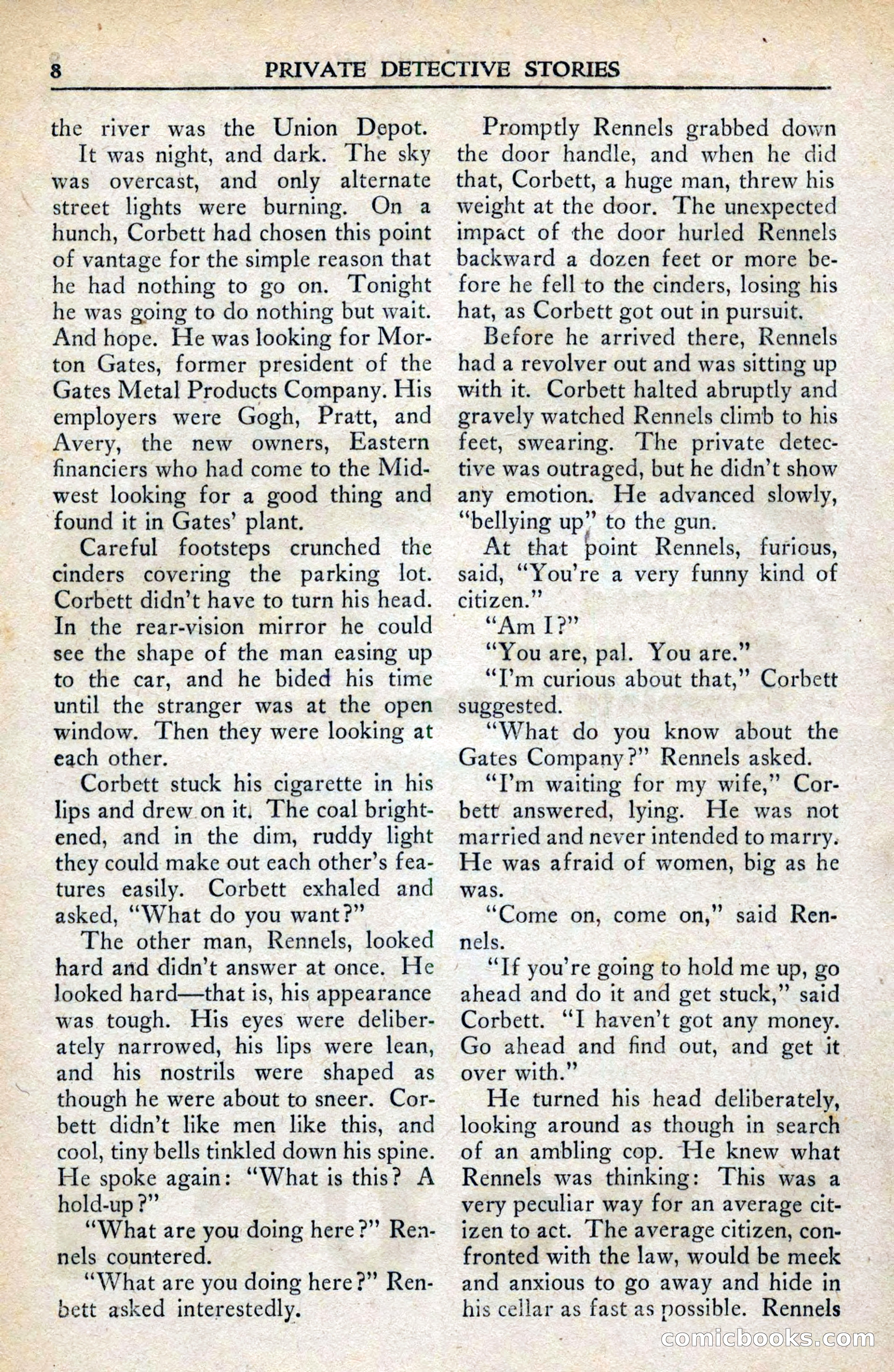 Private Detective Stories, February 1942 — page 10 of 132
