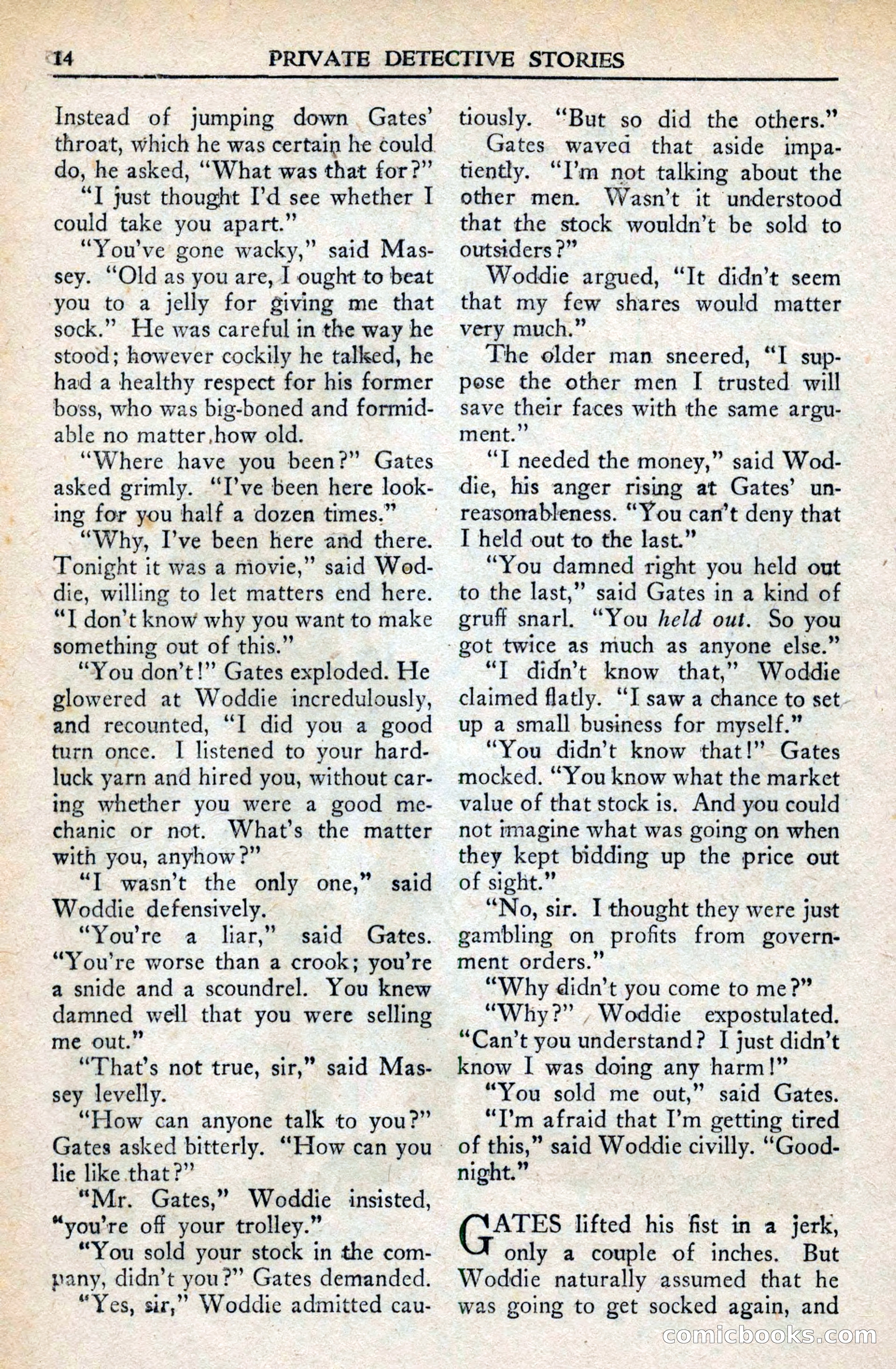 Private Detective Stories, February 1942 — page 16 of 132