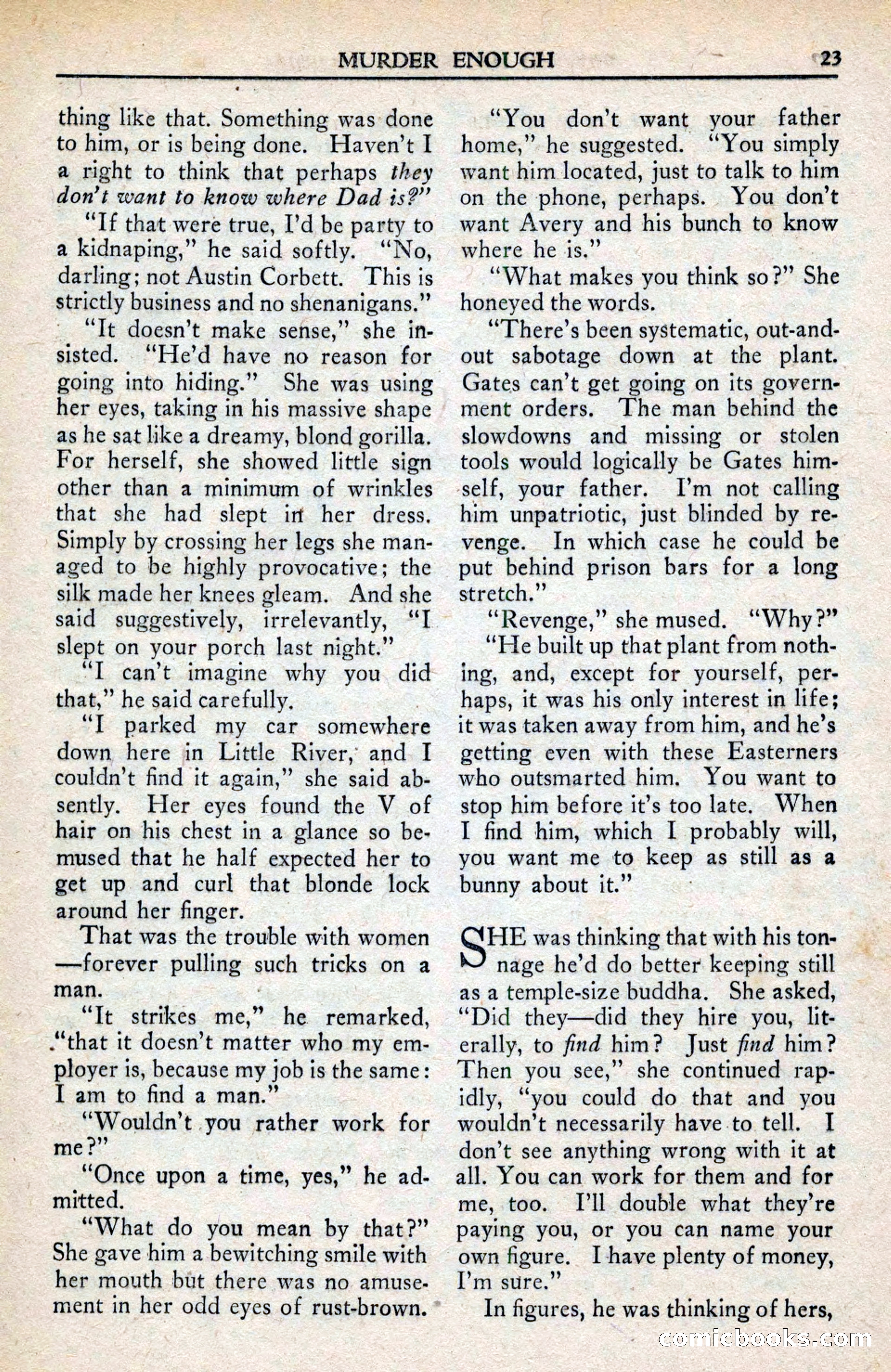 Private Detective Stories, February 1942 — page 25 of 132