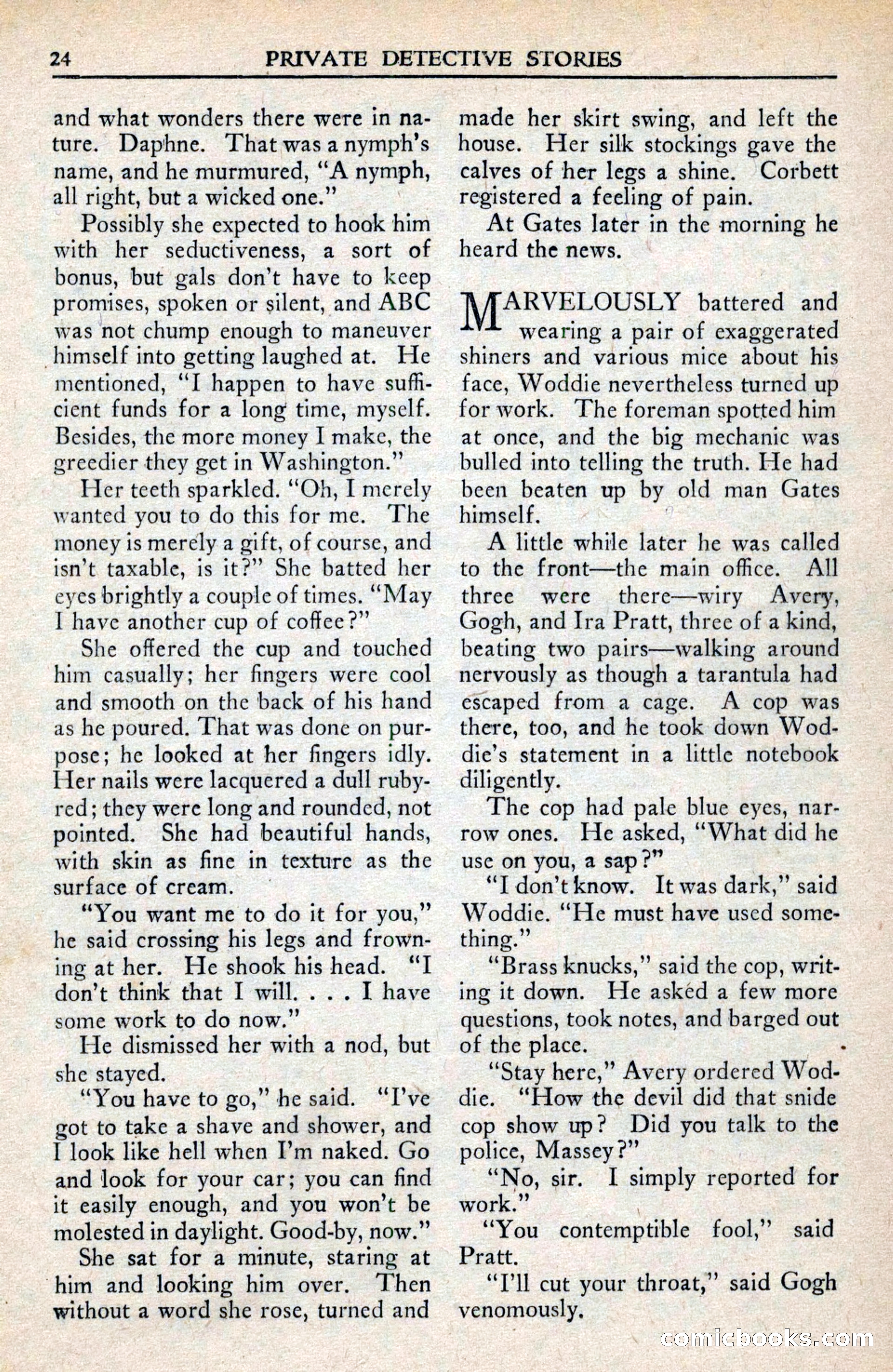 Private Detective Stories, February 1942 — page 26 of 132
