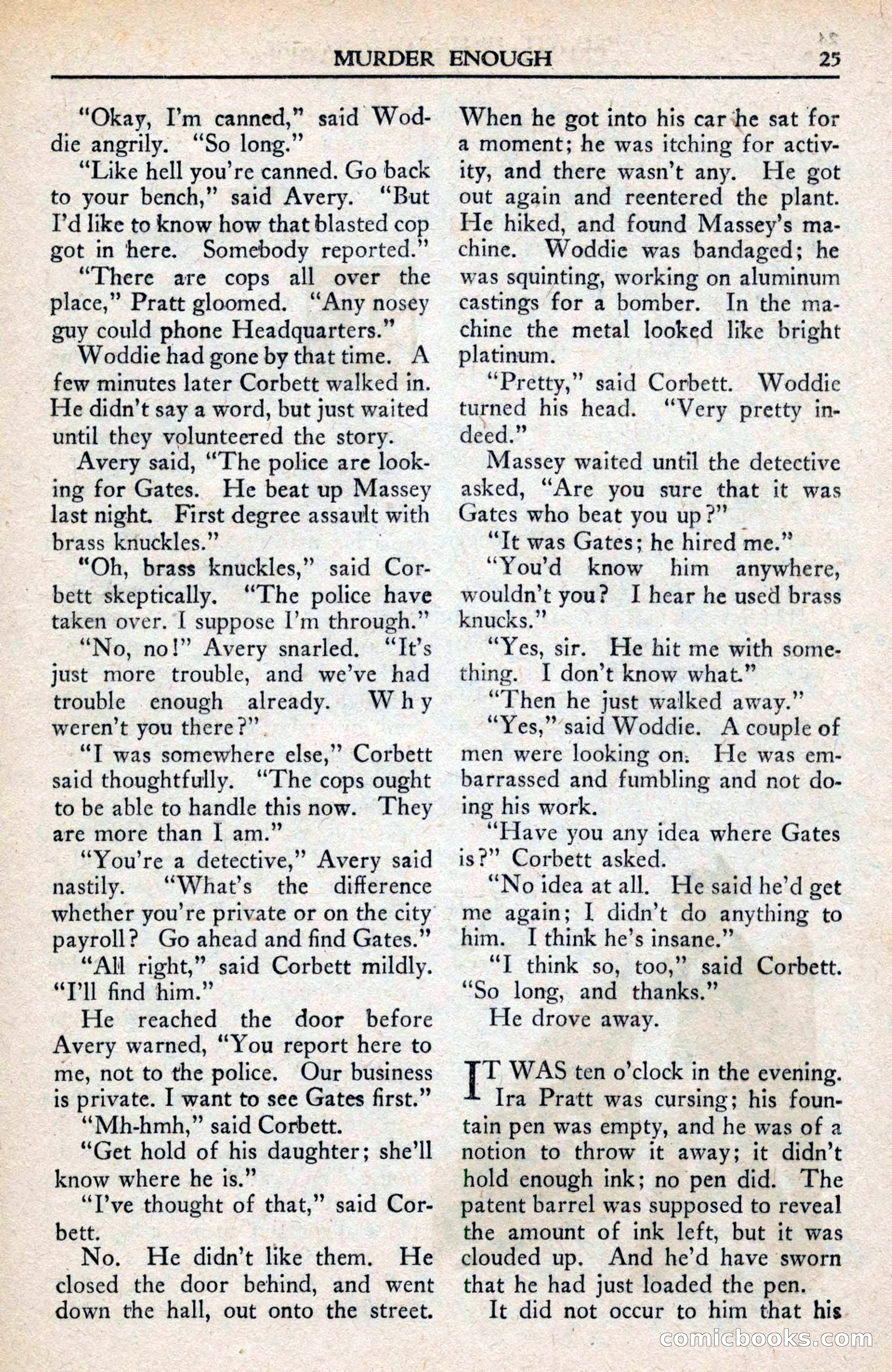 Private Detective Stories, February 1942 — page 27 of 132