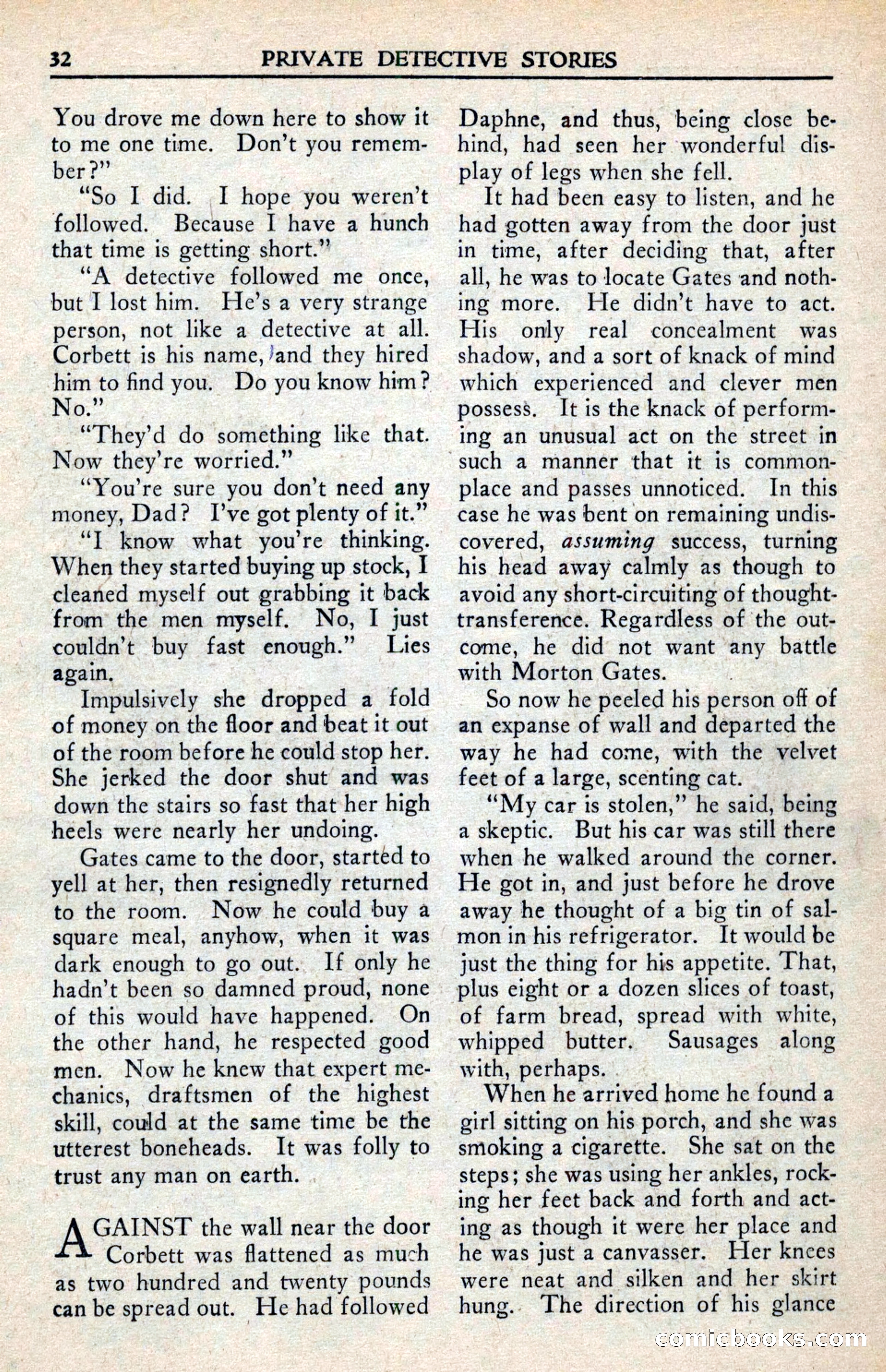 Private Detective Stories, February 1942 — page 34 of 132