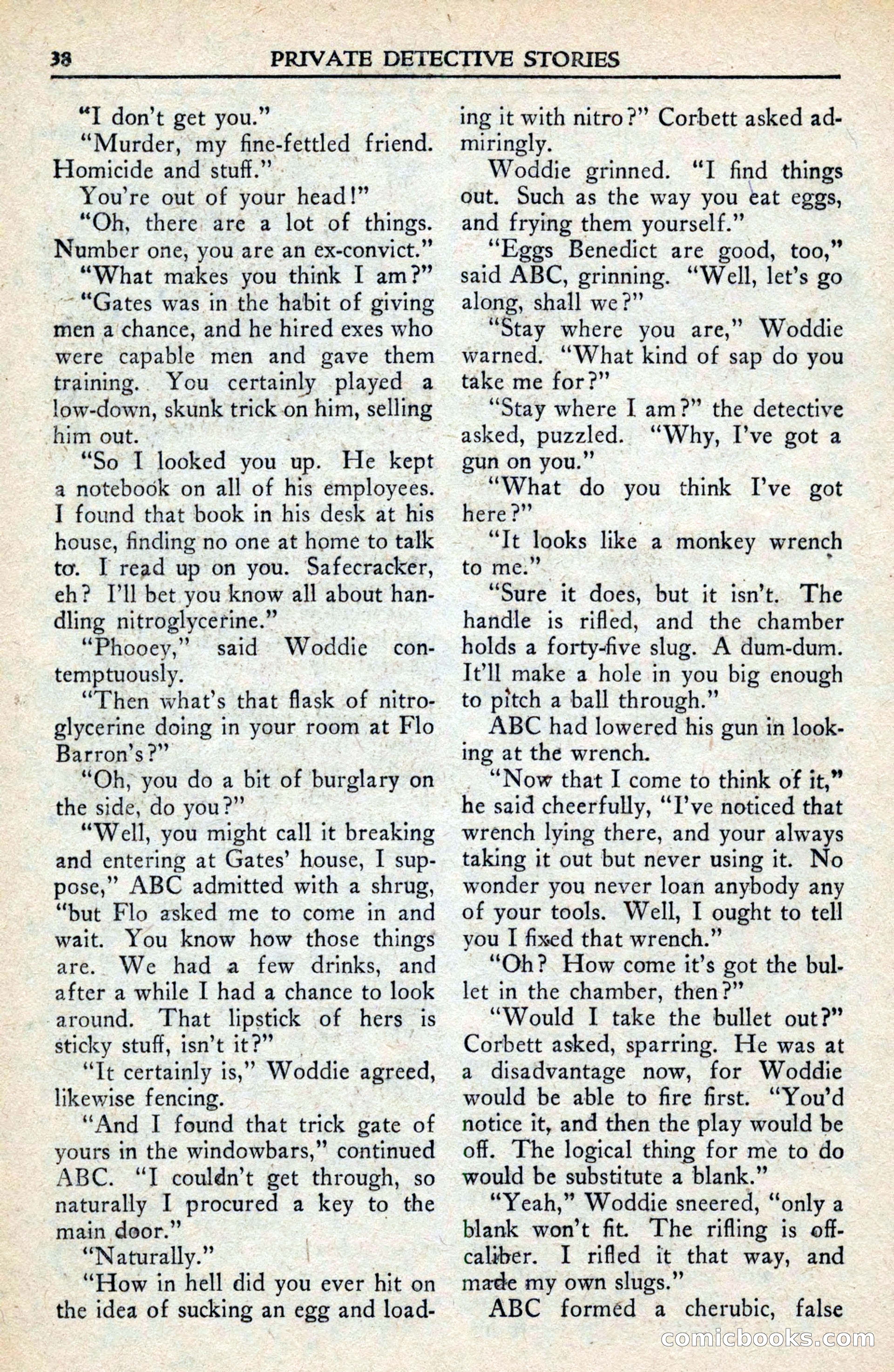 Private Detective Stories, February 1942 — page 40 of 132