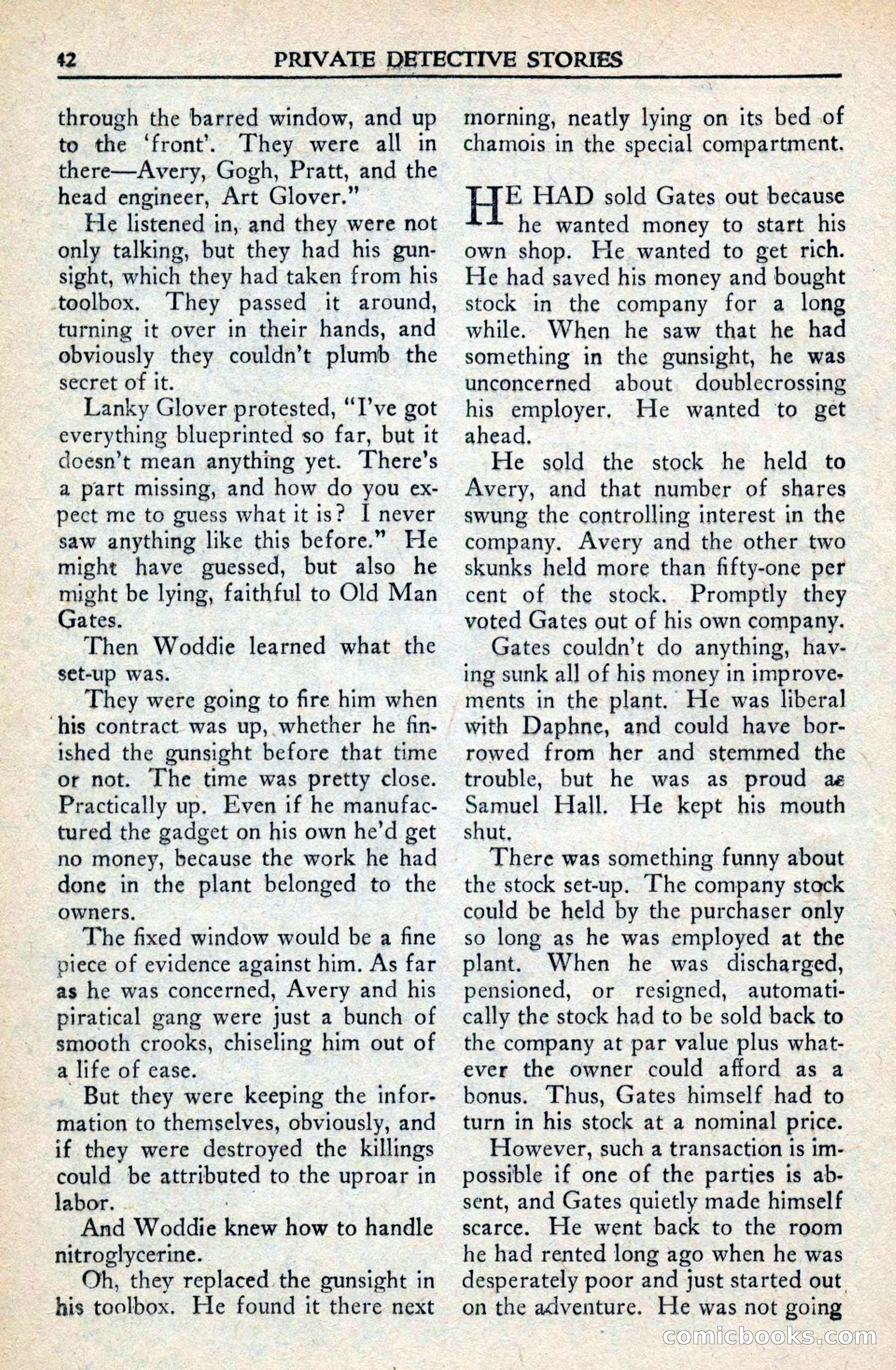 Private Detective Stories, February 1942 — page 44 of 132
