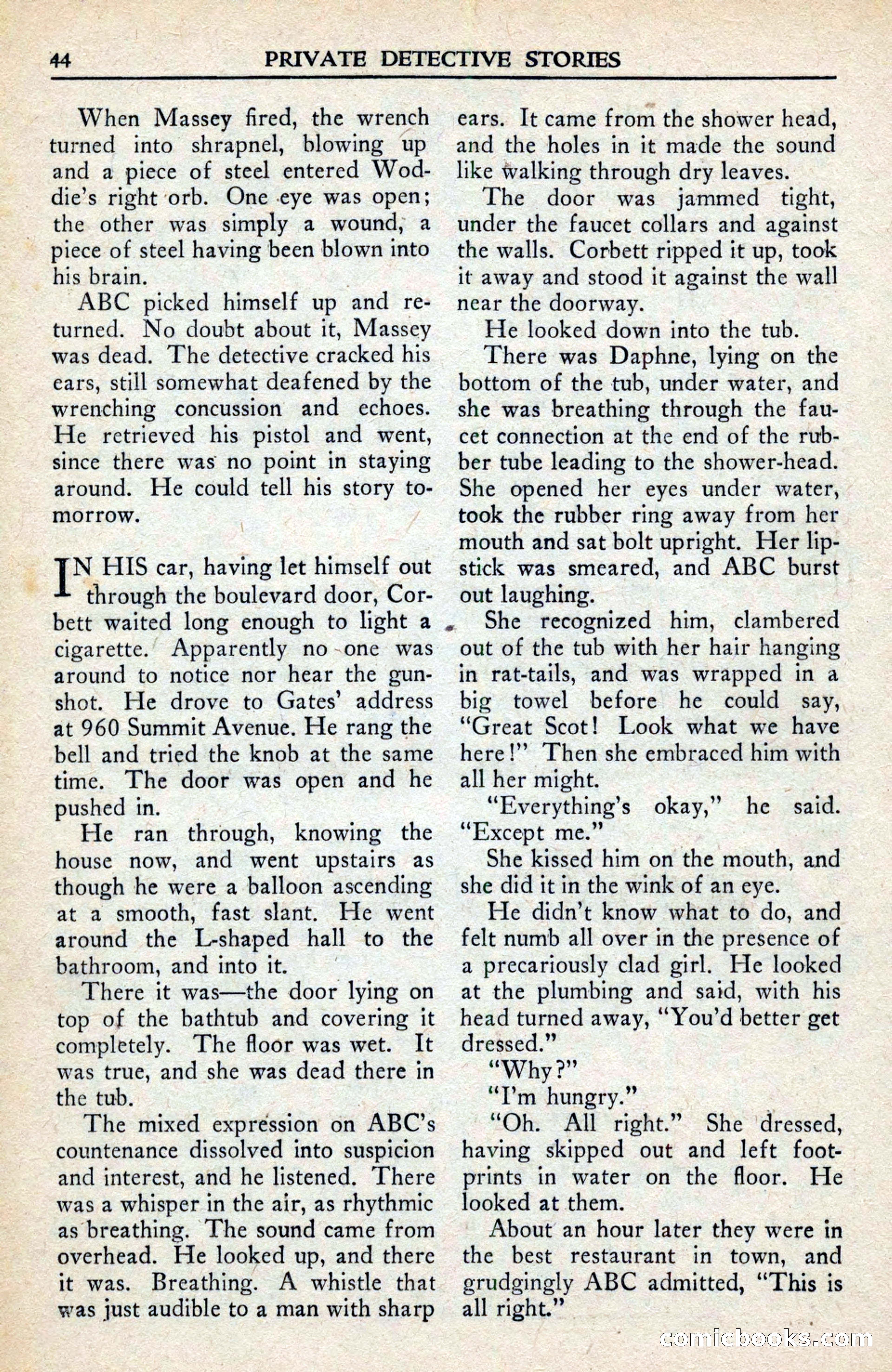 Private Detective Stories, February 1942 — page 46 of 132