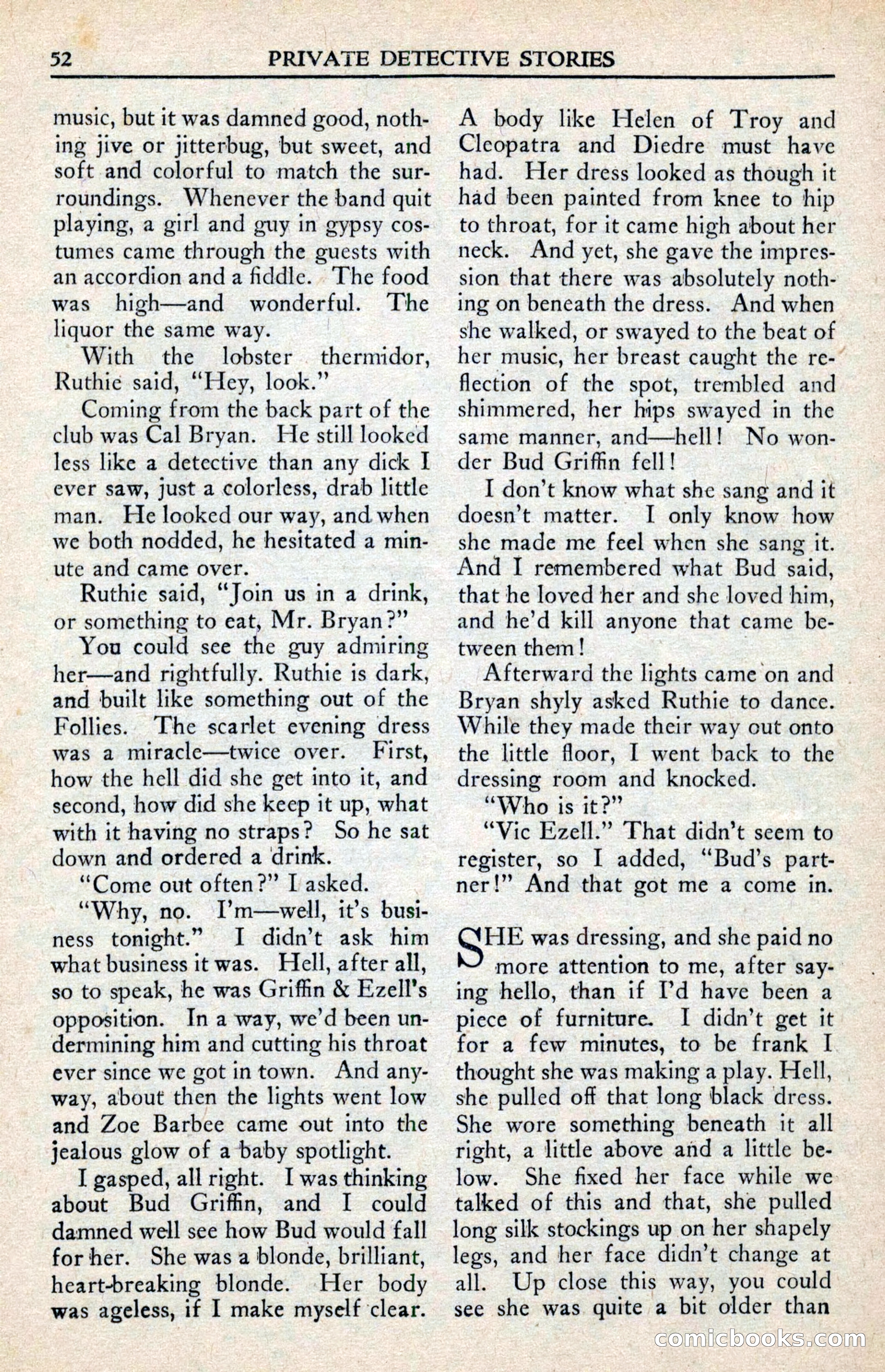 Private Detective Stories, February 1942 — page 54 of 132