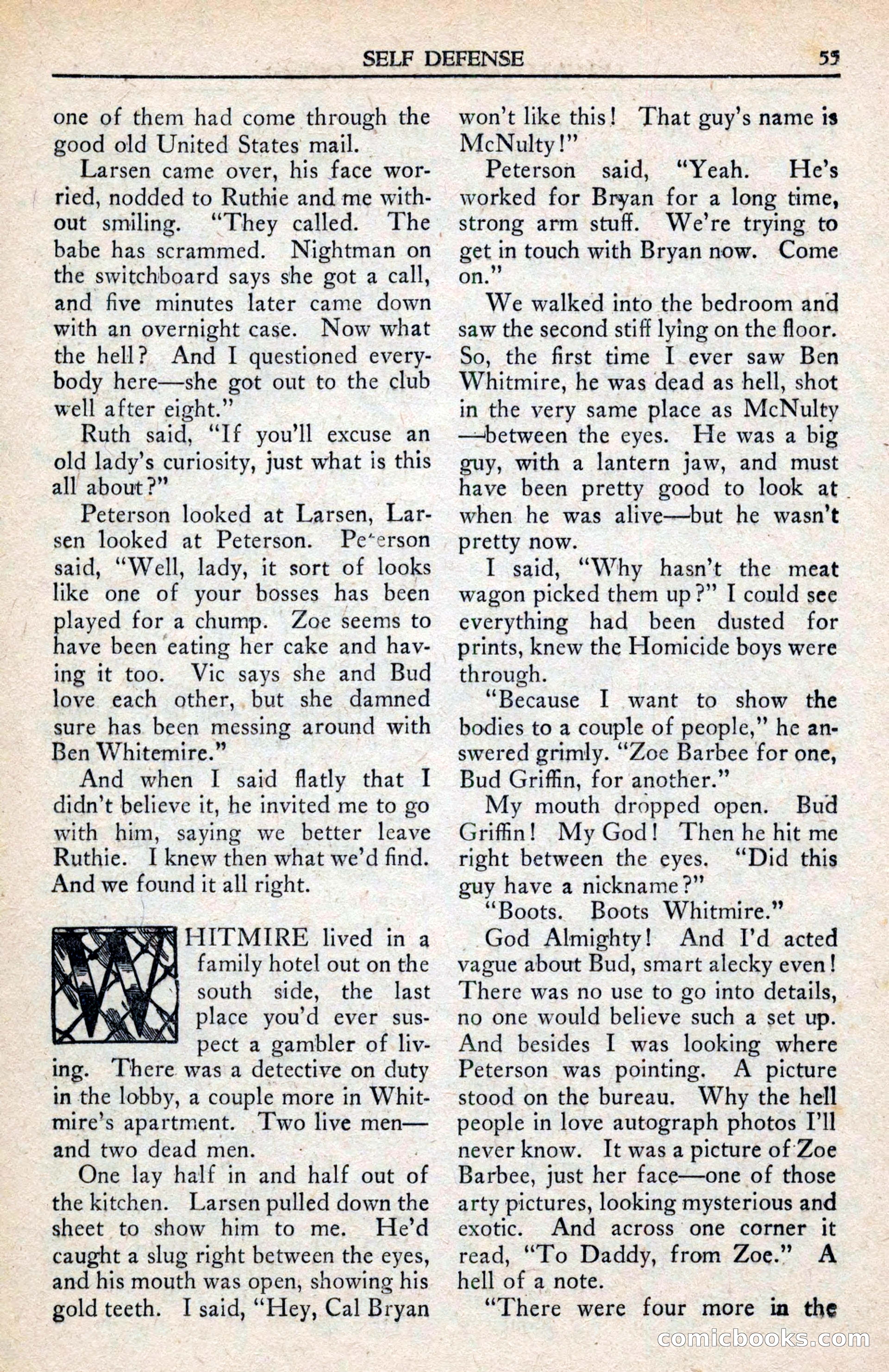 Private Detective Stories, February 1942 — page 57 of 132