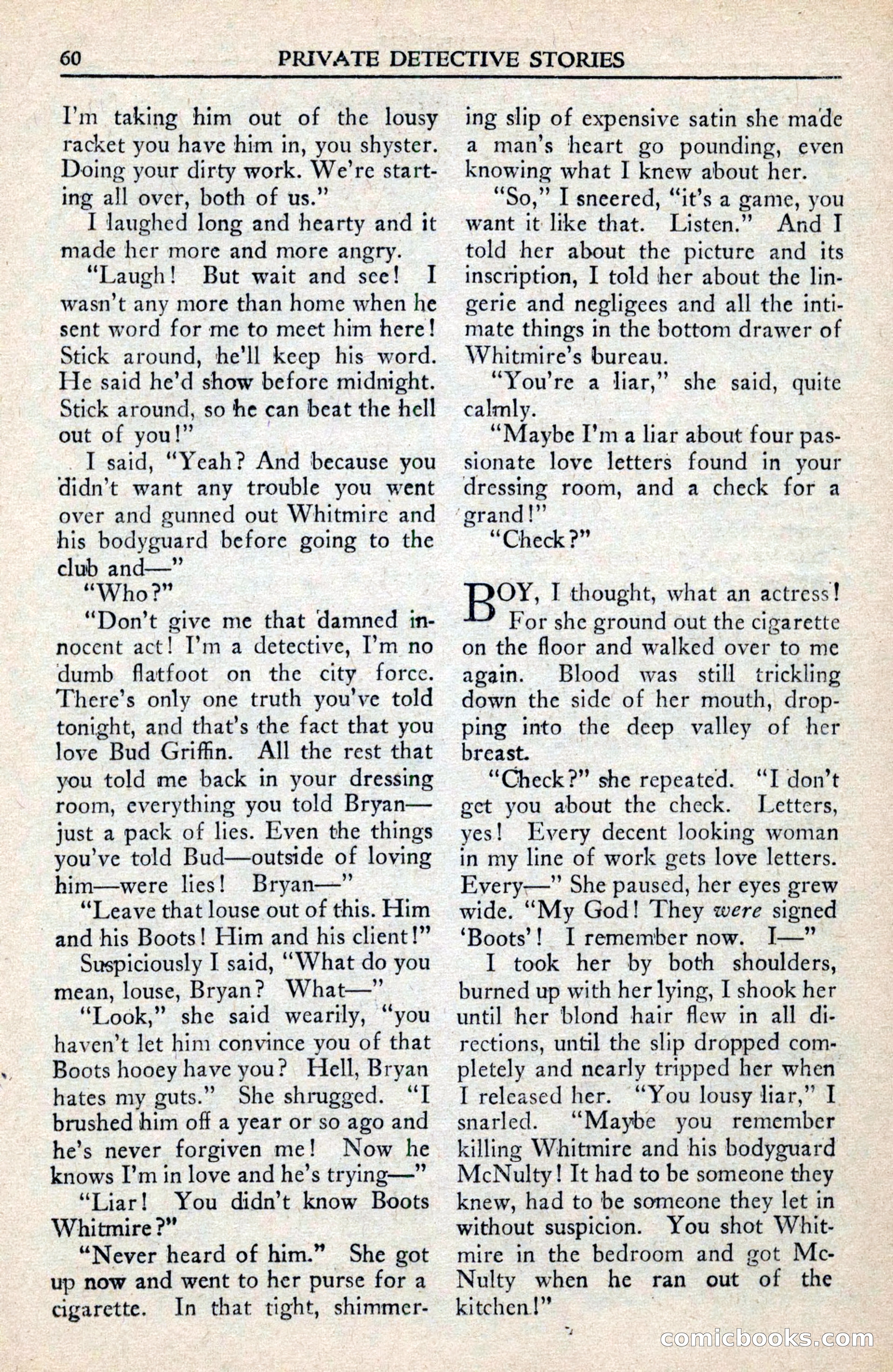 Private Detective Stories, February 1942 — page 62 of 132