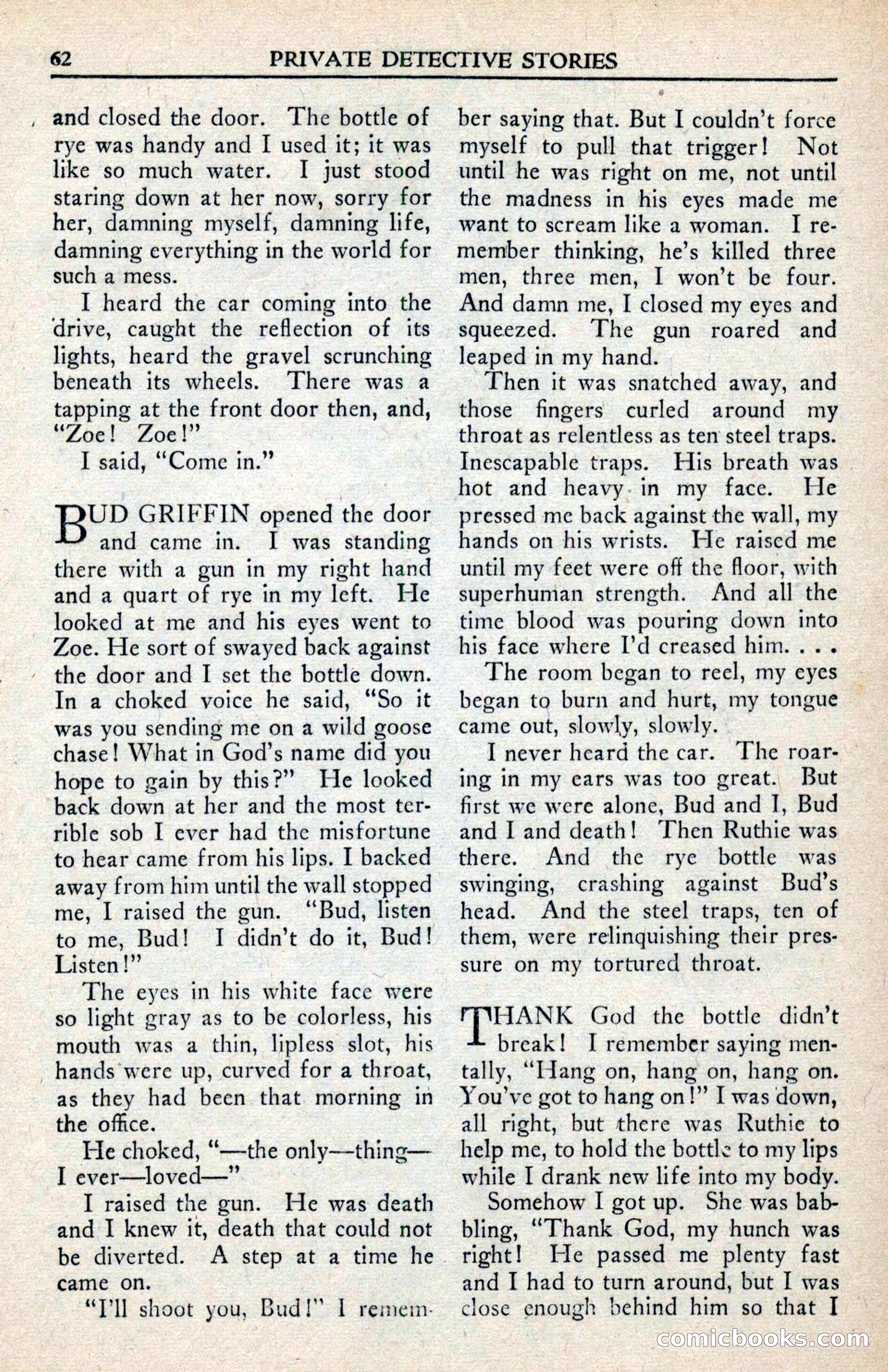 Private Detective Stories, February 1942 — page 64 of 132