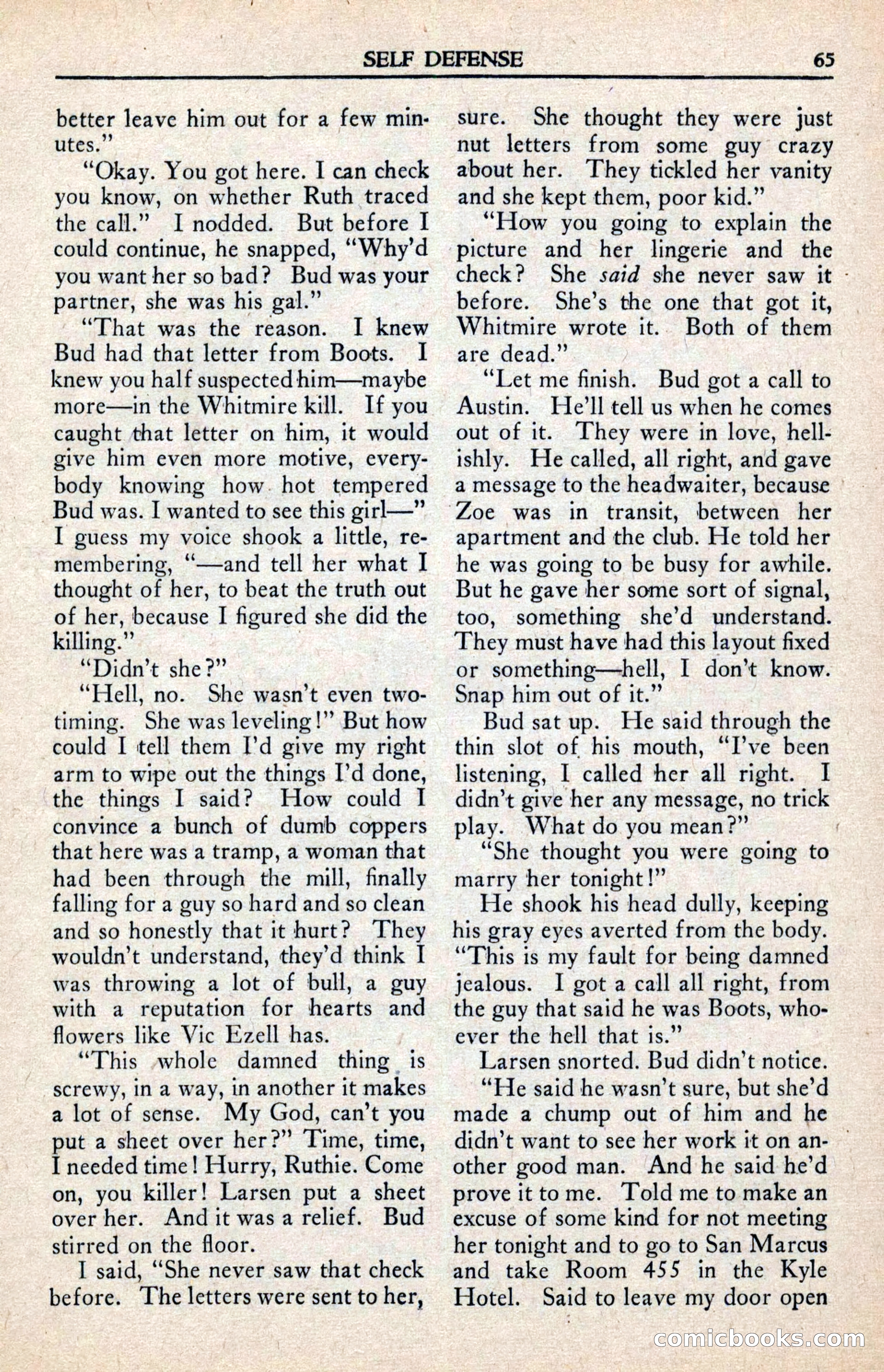 Private Detective Stories, February 1942 — page 67 of 132