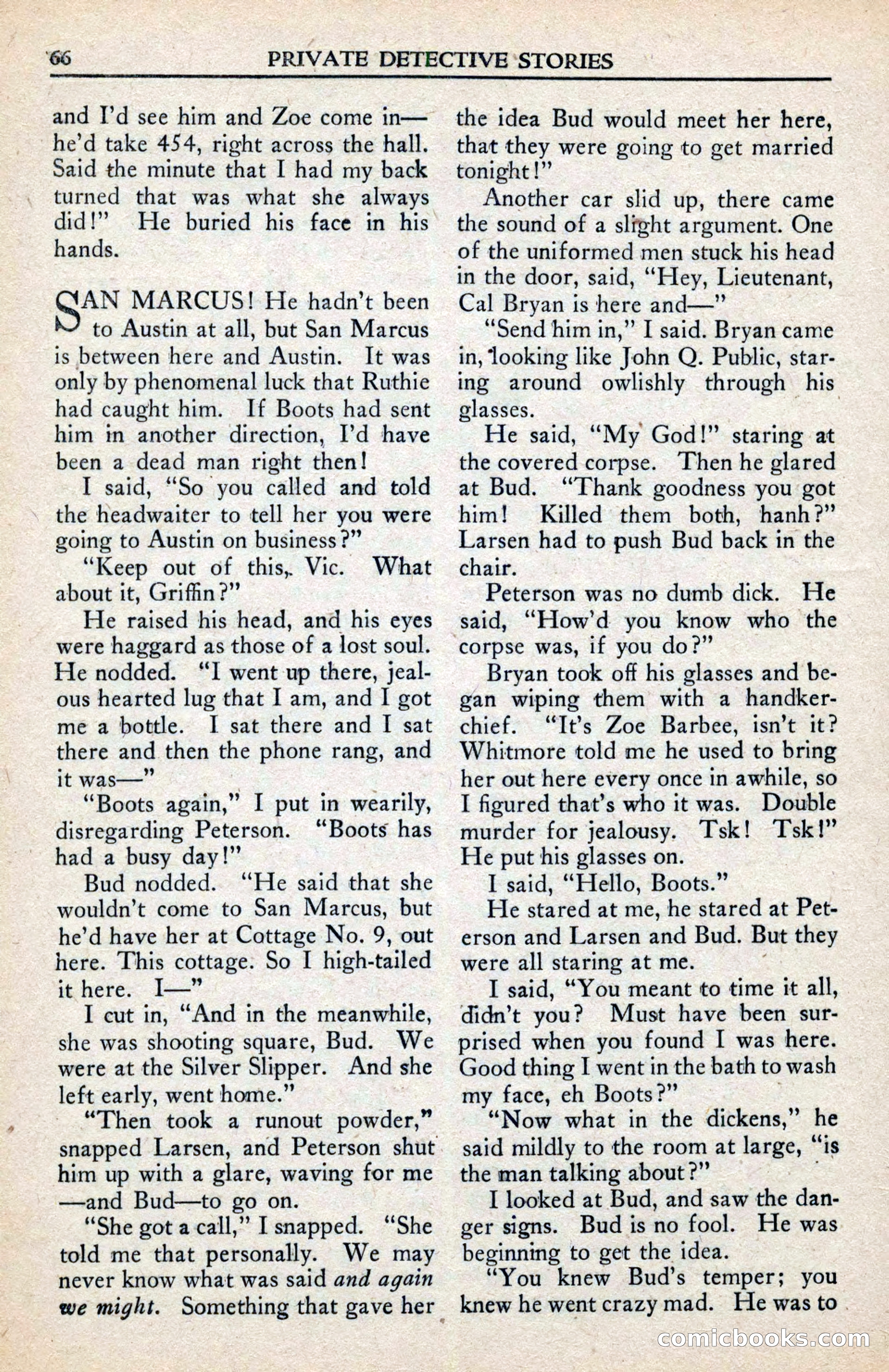 Private Detective Stories, February 1942 — page 68 of 132