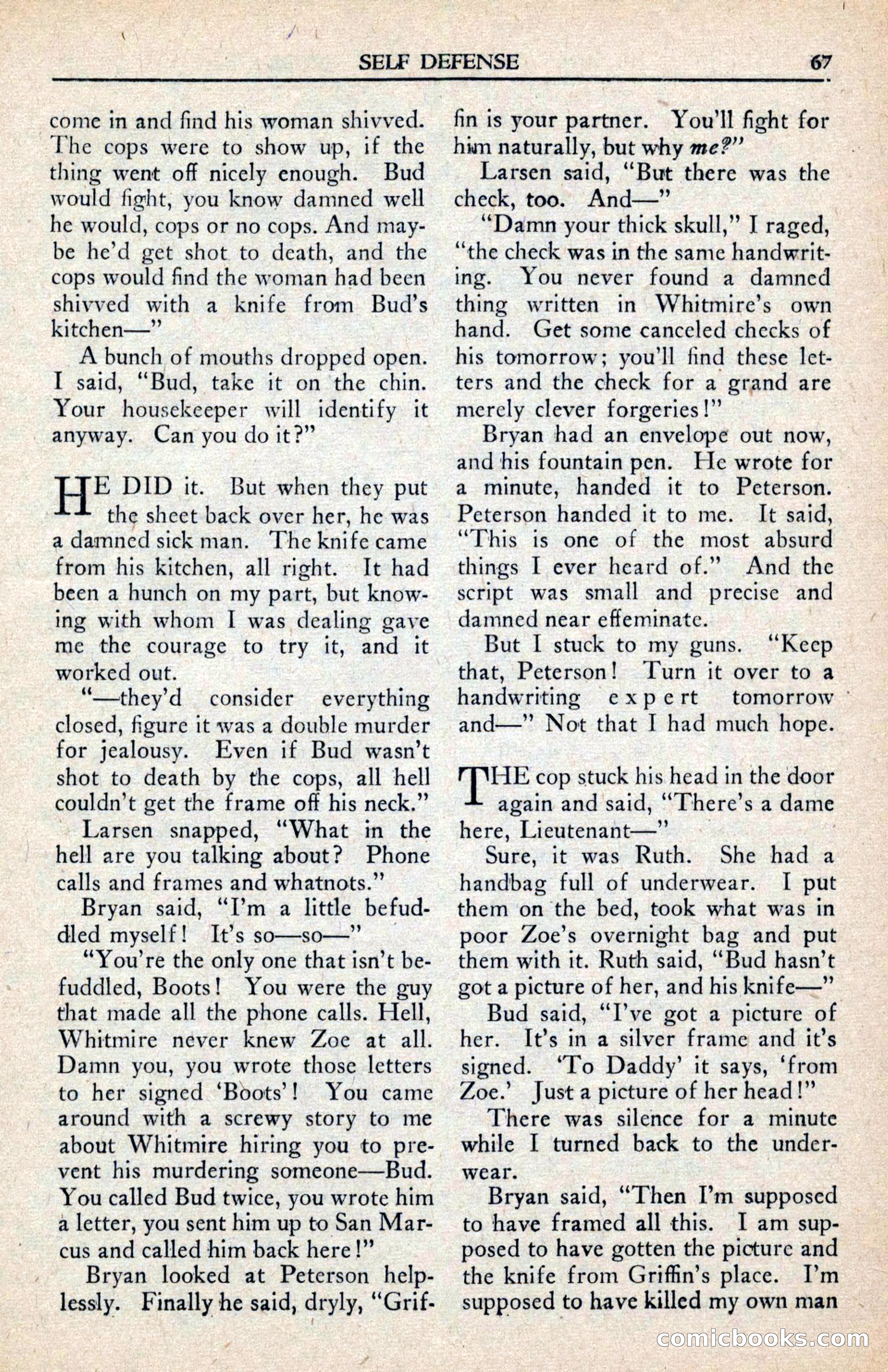 Private Detective Stories, February 1942 — page 69 of 132