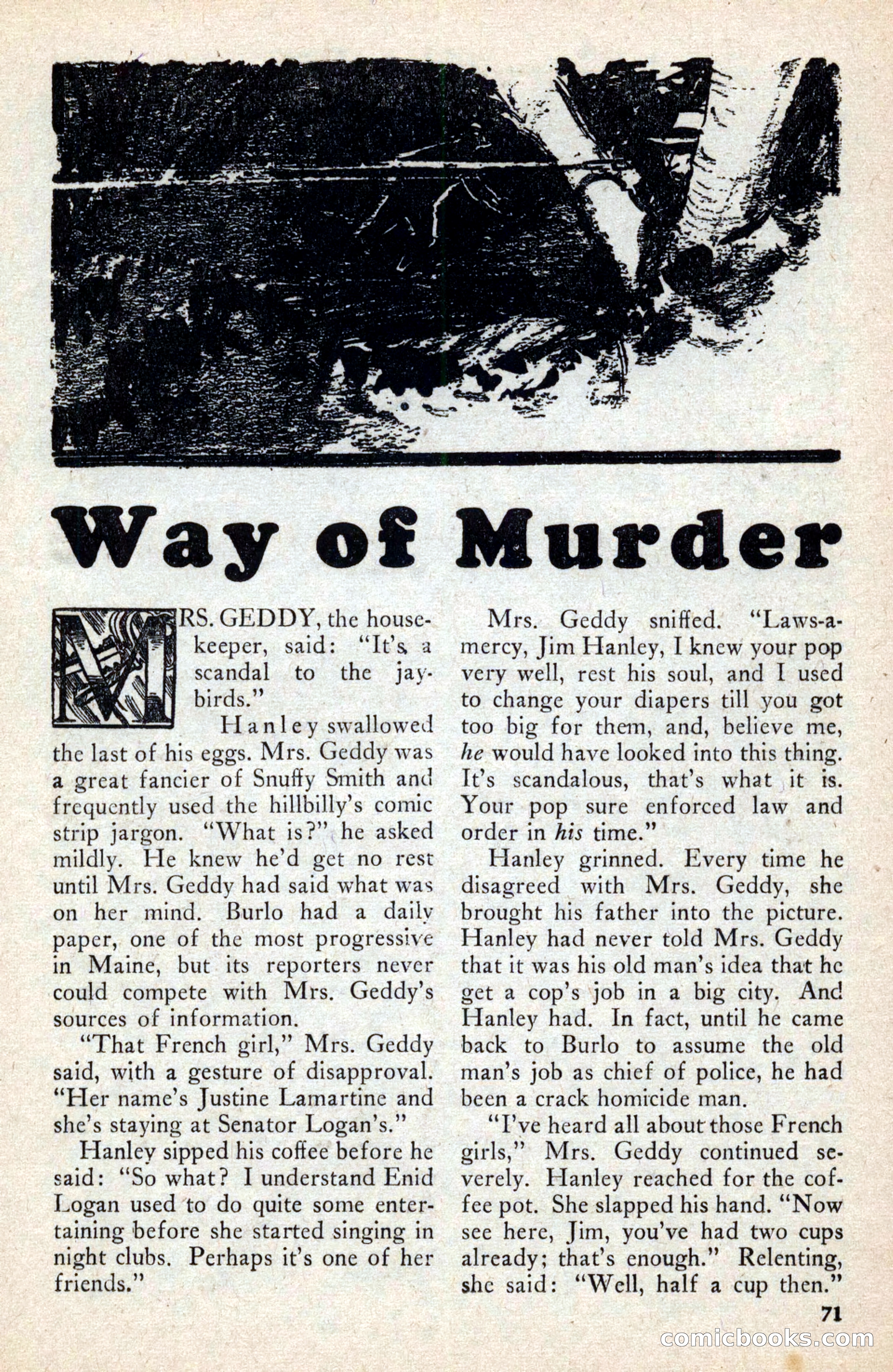 Private Detective Stories, February 1942 — page 73 of 132