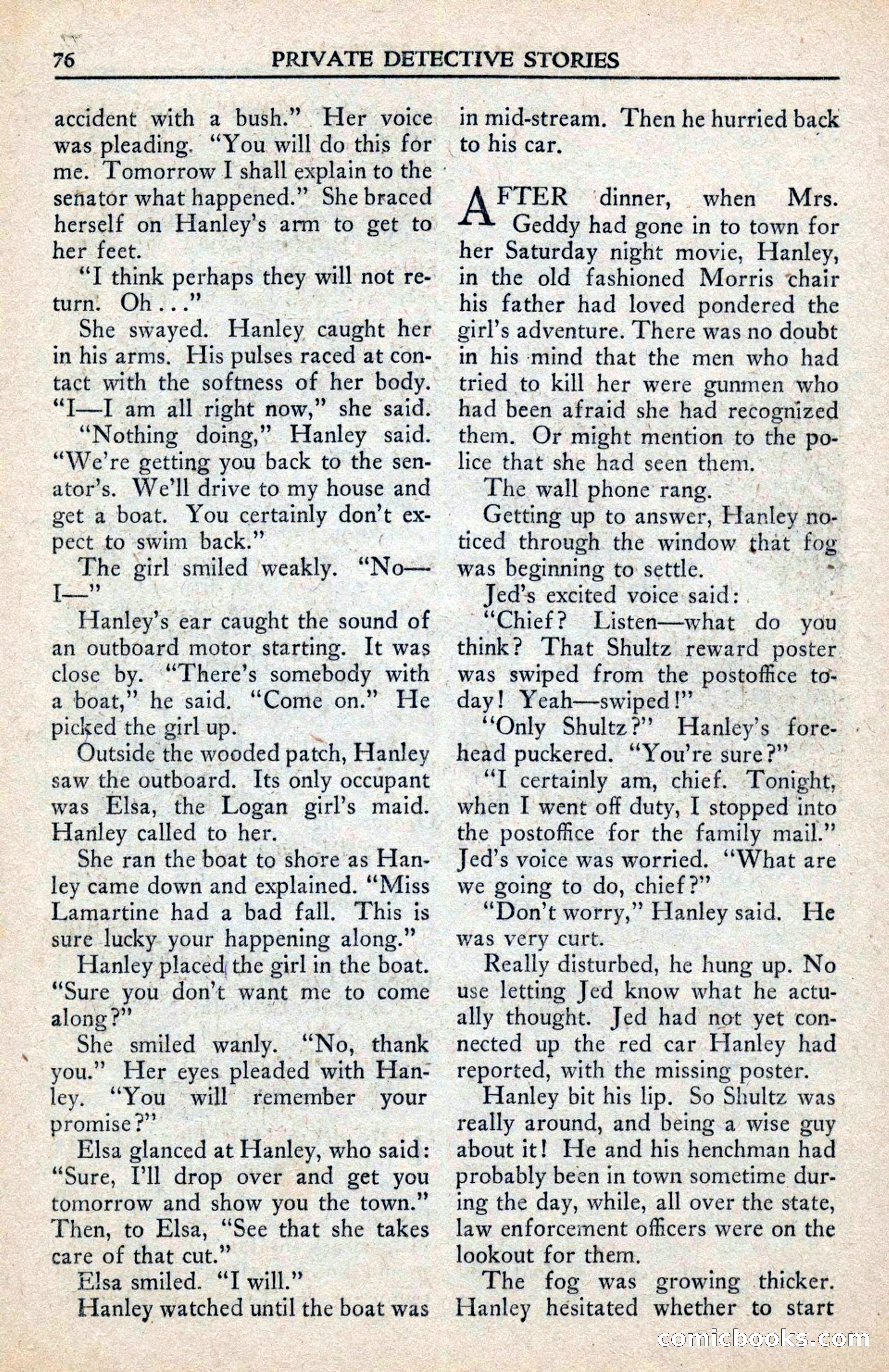 Private Detective Stories, February 1942 — page 78 of 132