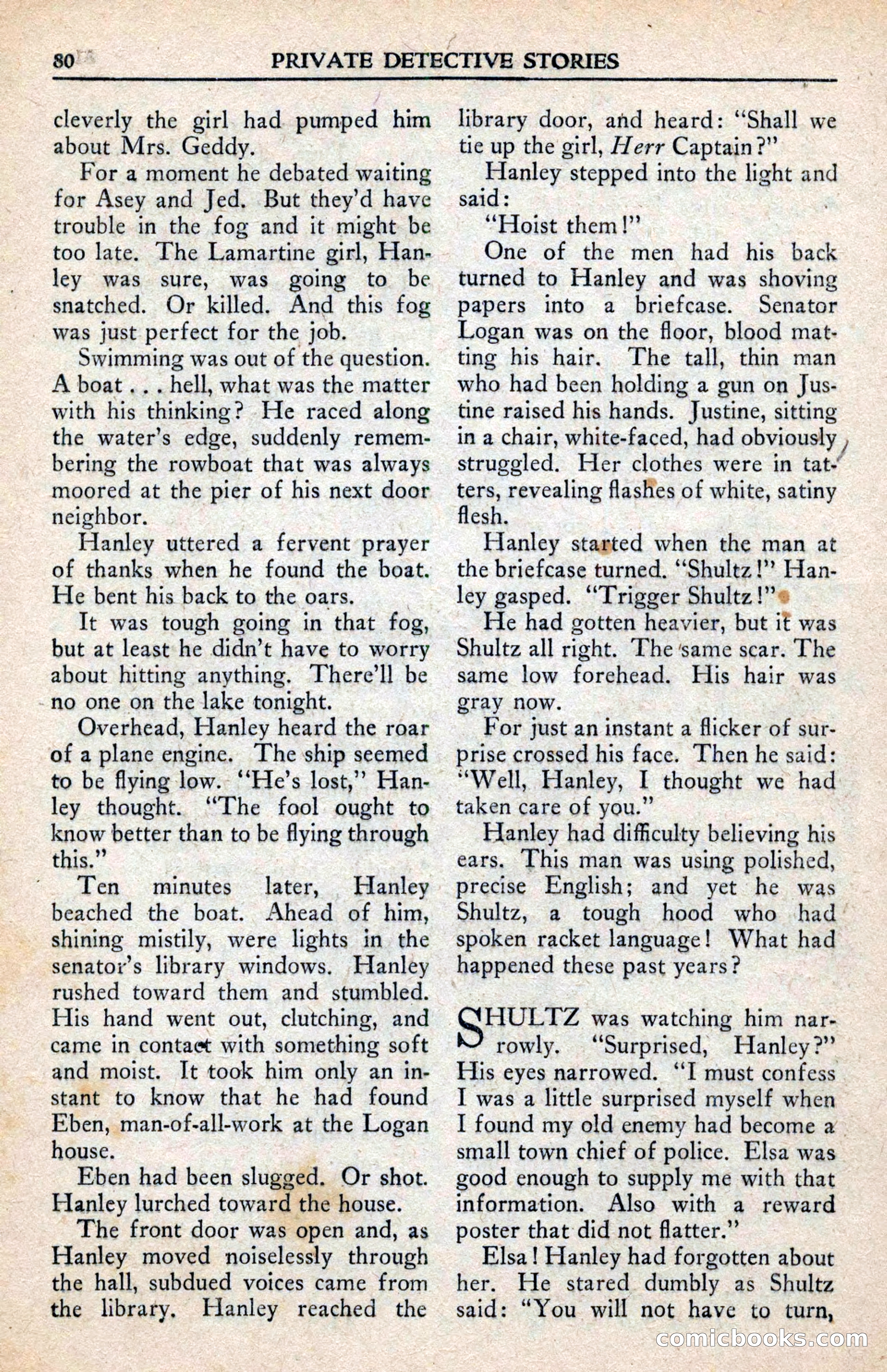 Private Detective Stories, February 1942 — page 82 of 132