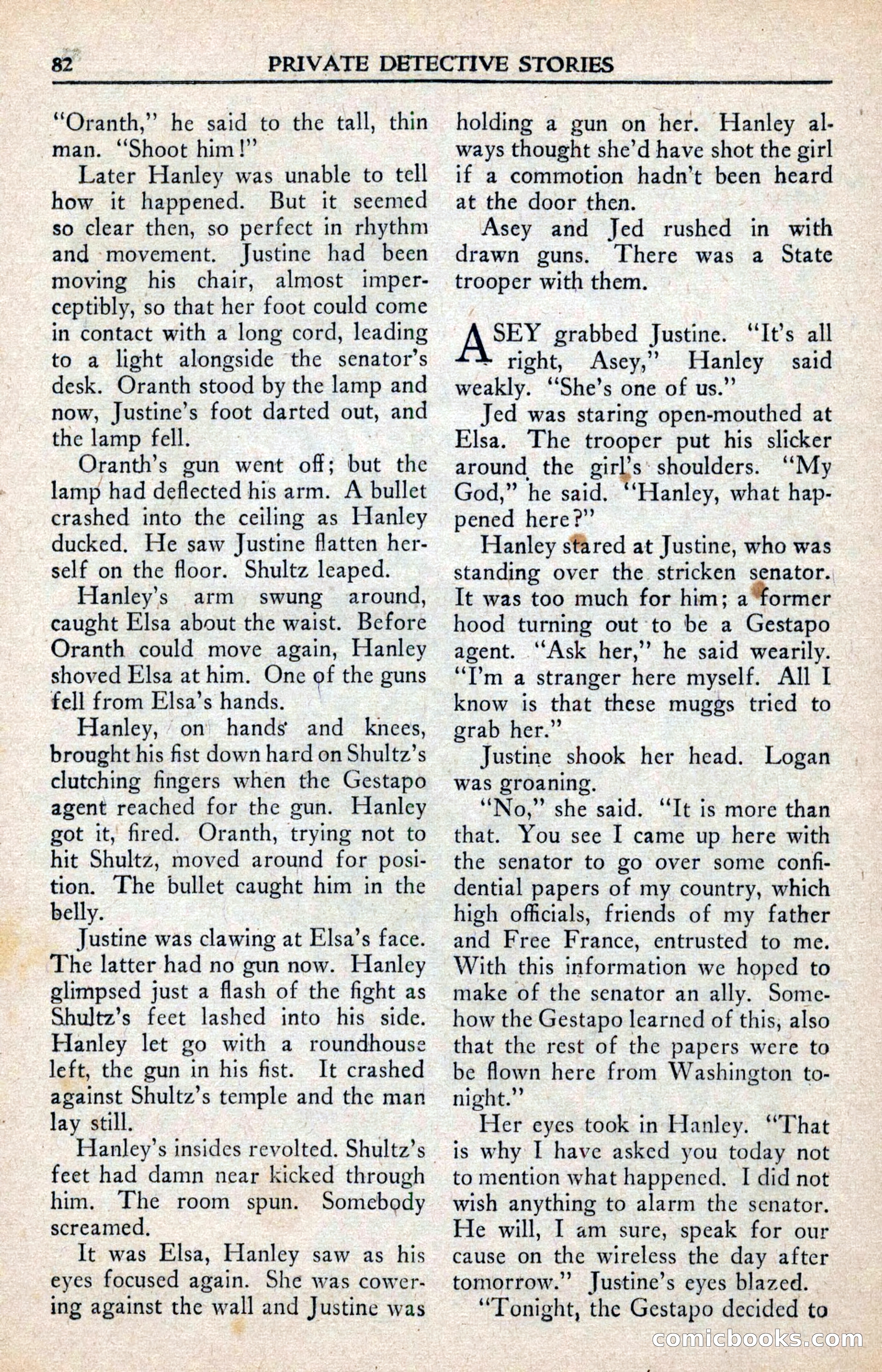 Private Detective Stories, February 1942 — page 84 of 132