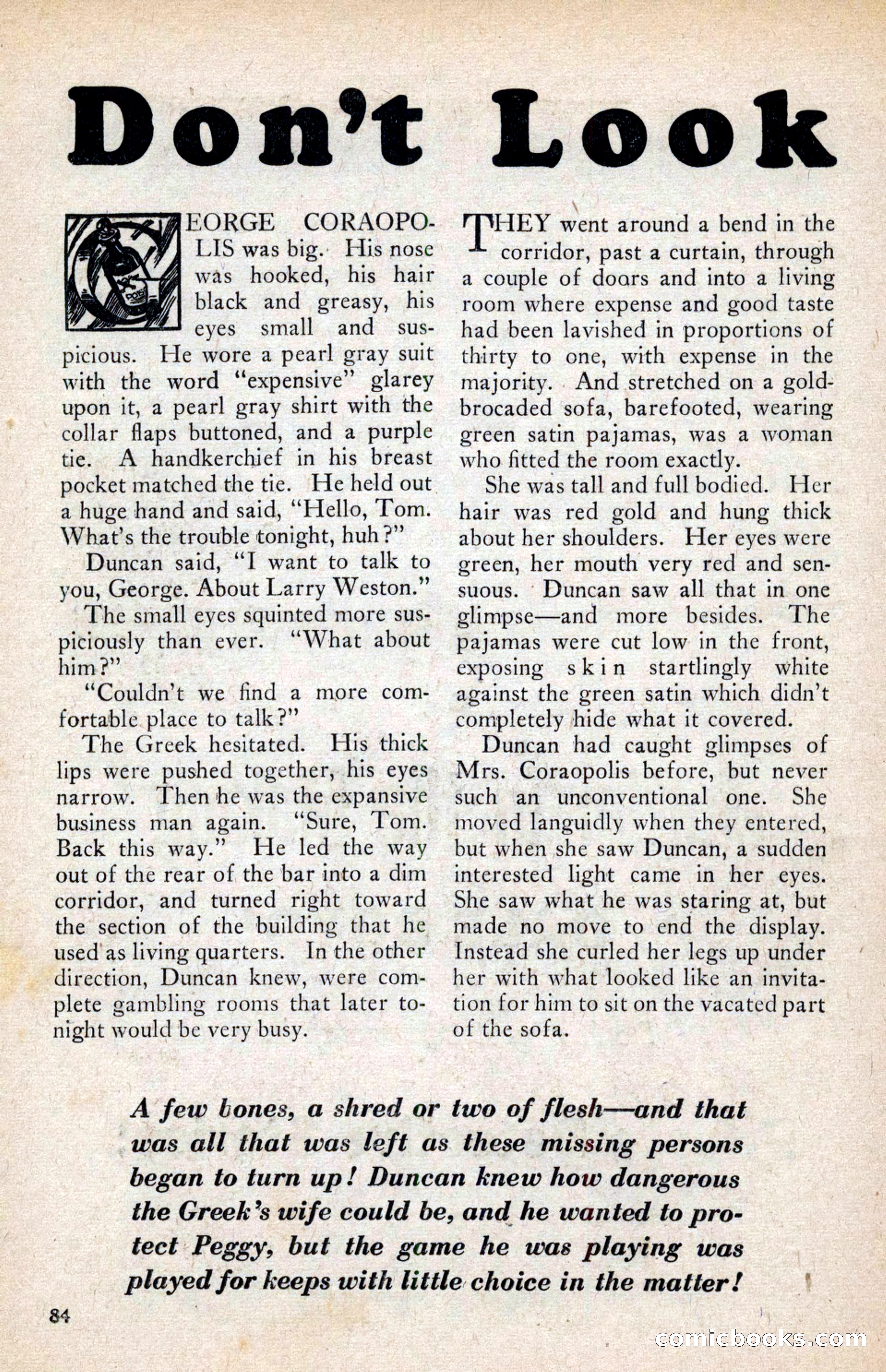 Private Detective Stories, February 1942 — page 86 of 132
