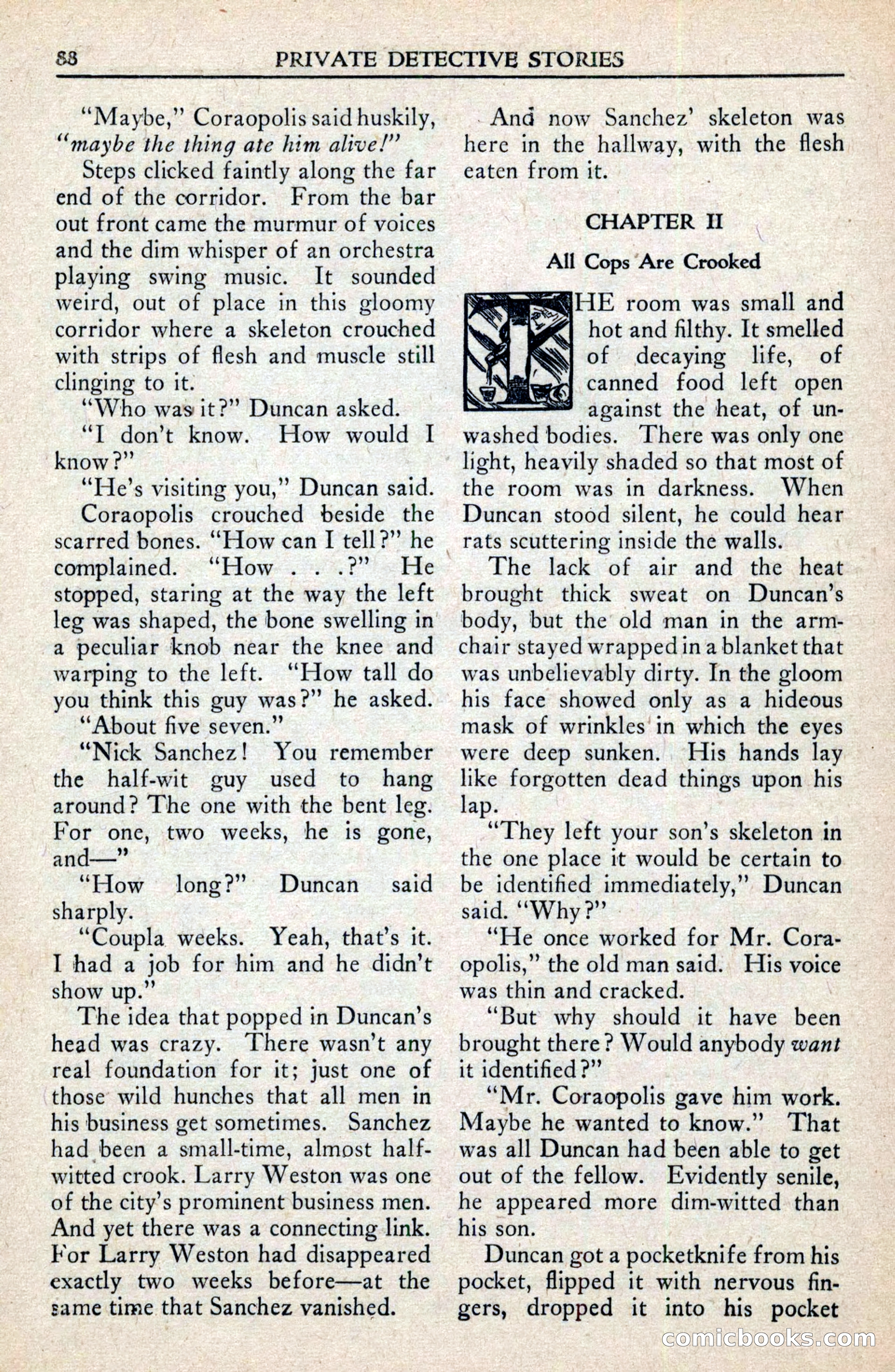 Private Detective Stories, February 1942 — page 90 of 132