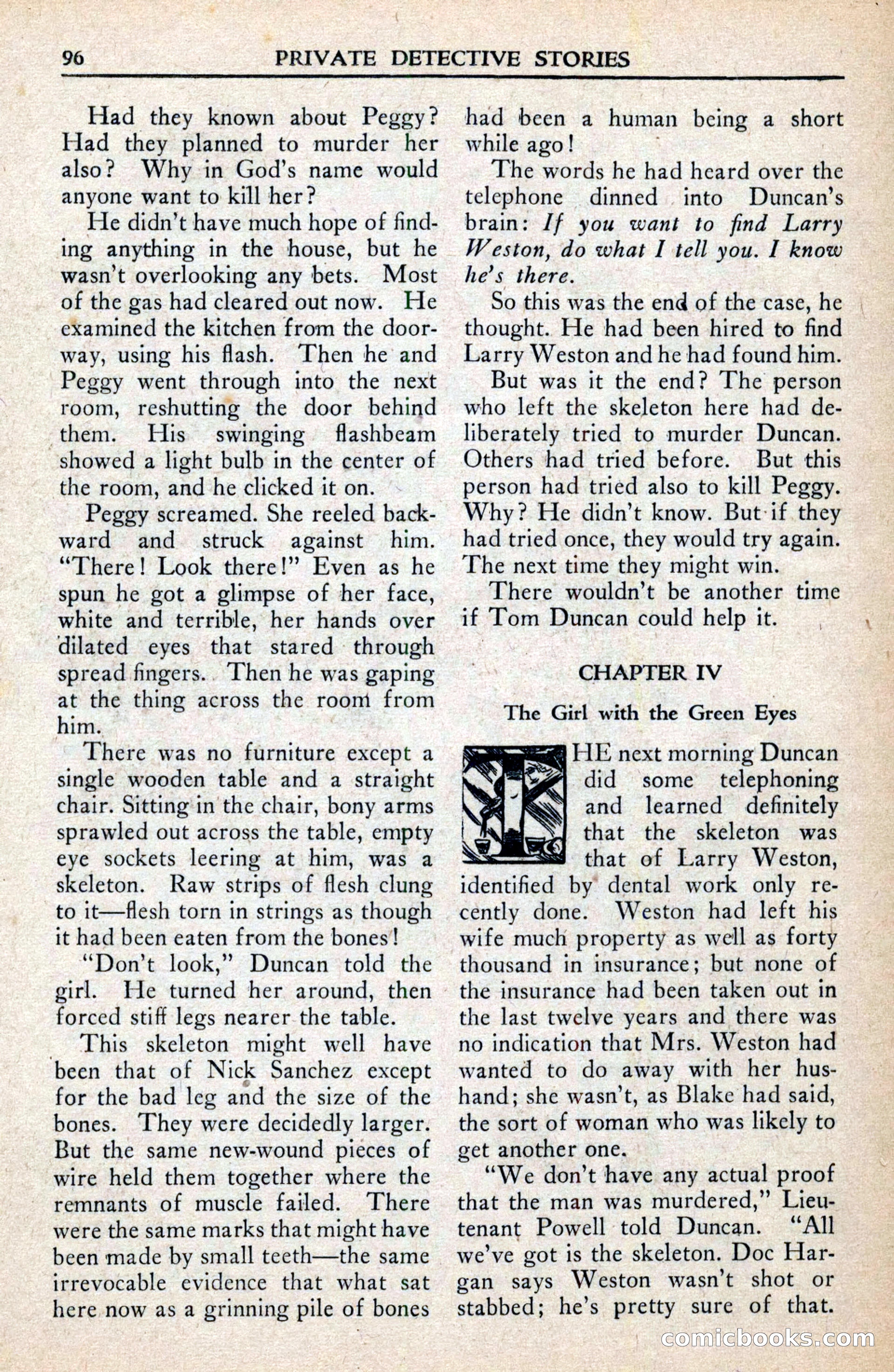 Private Detective Stories, February 1942 — page 98 of 132