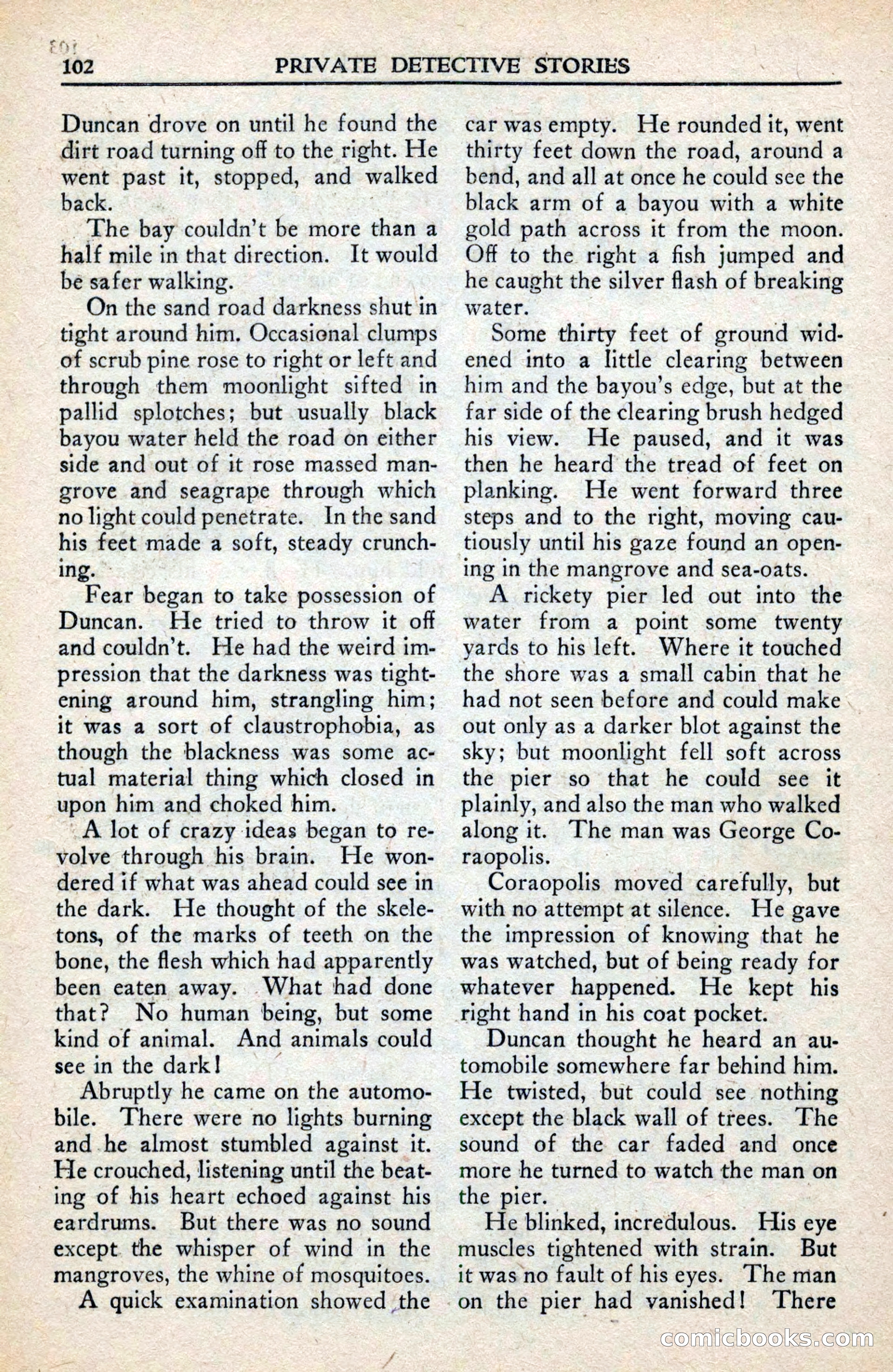 Private Detective Stories, February 1942 — page 104 of 132