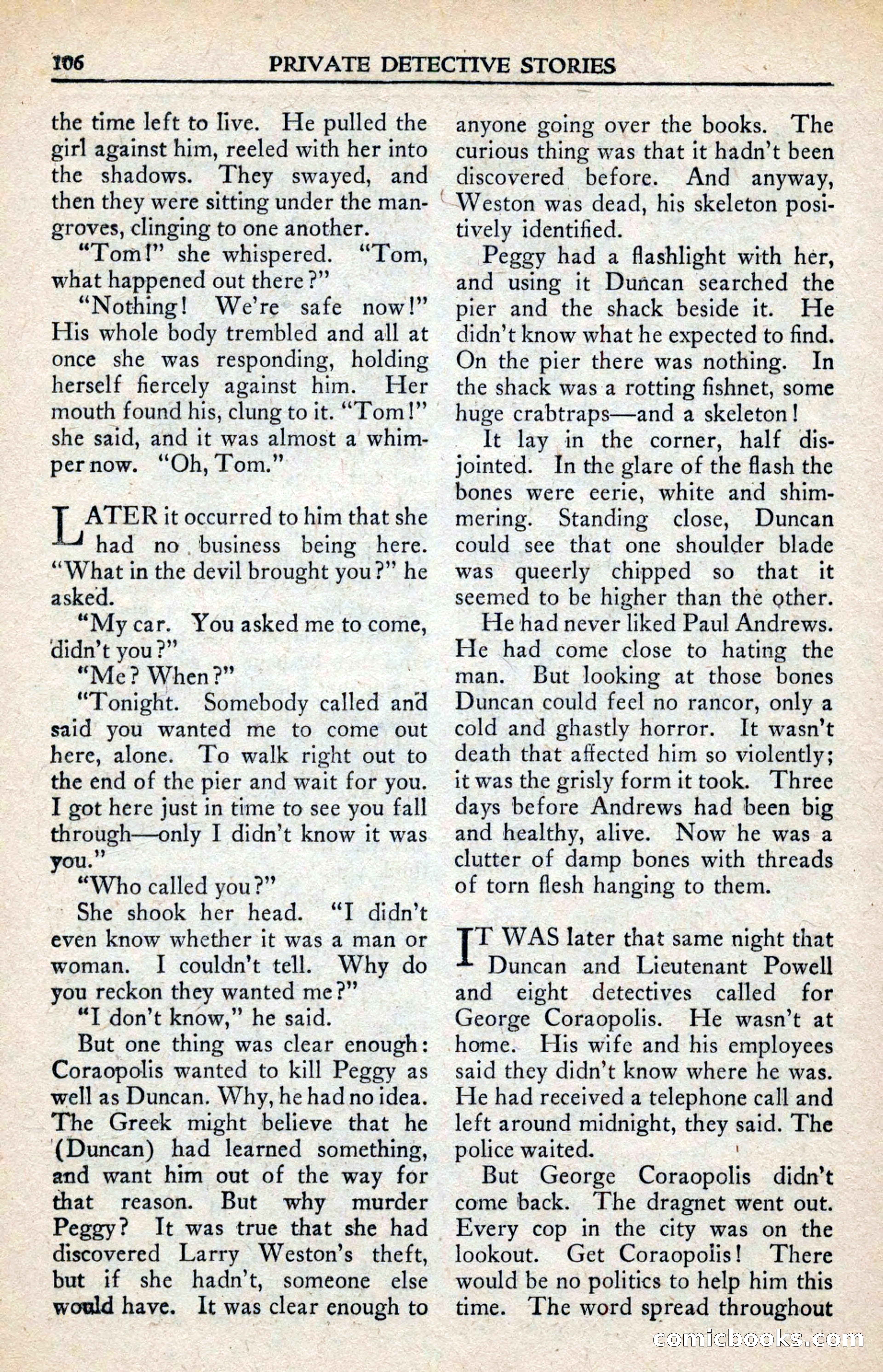 Private Detective Stories, February 1942 — page 108 of 132