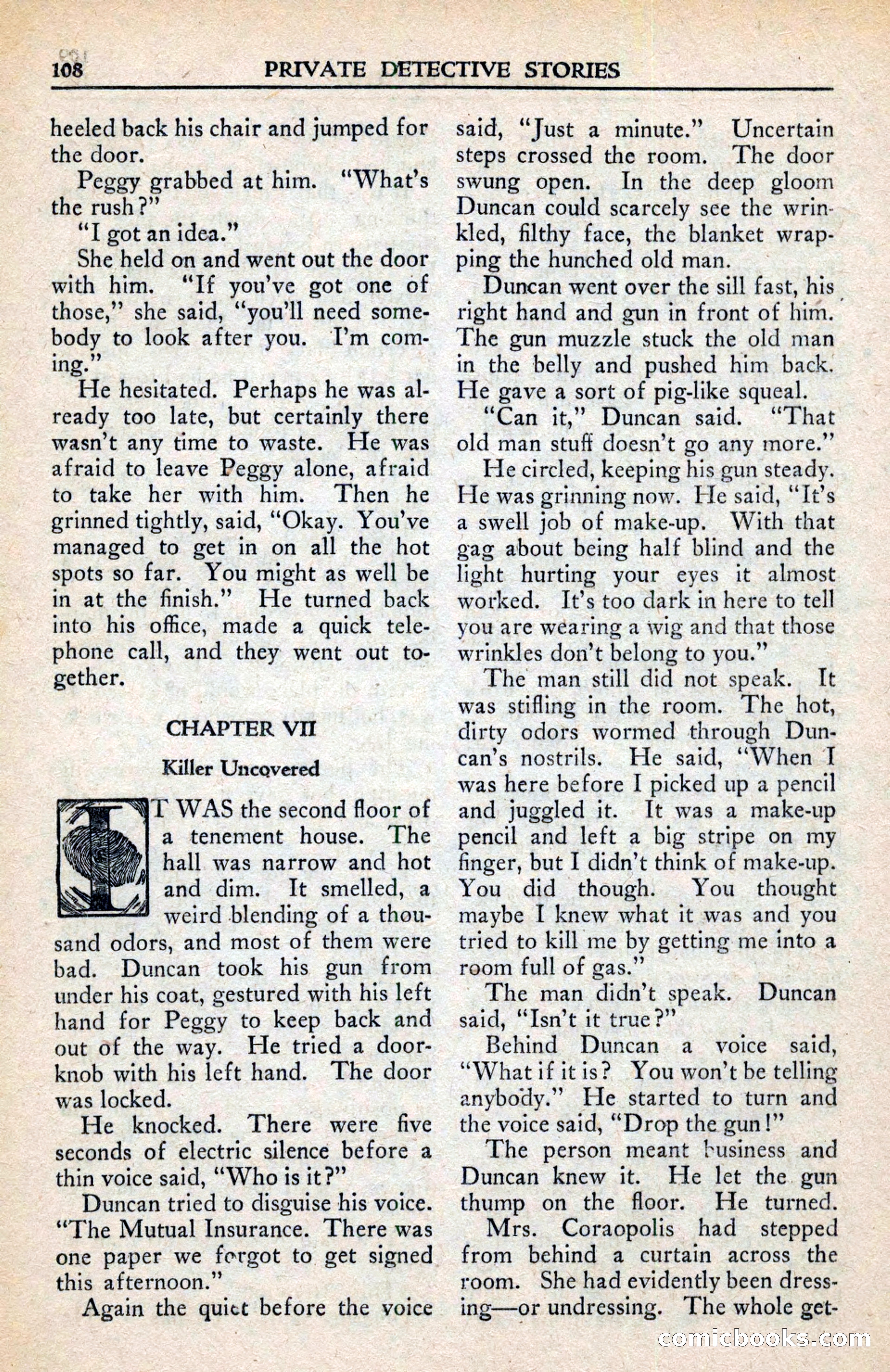 Private Detective Stories, February 1942 — page 110 of 132