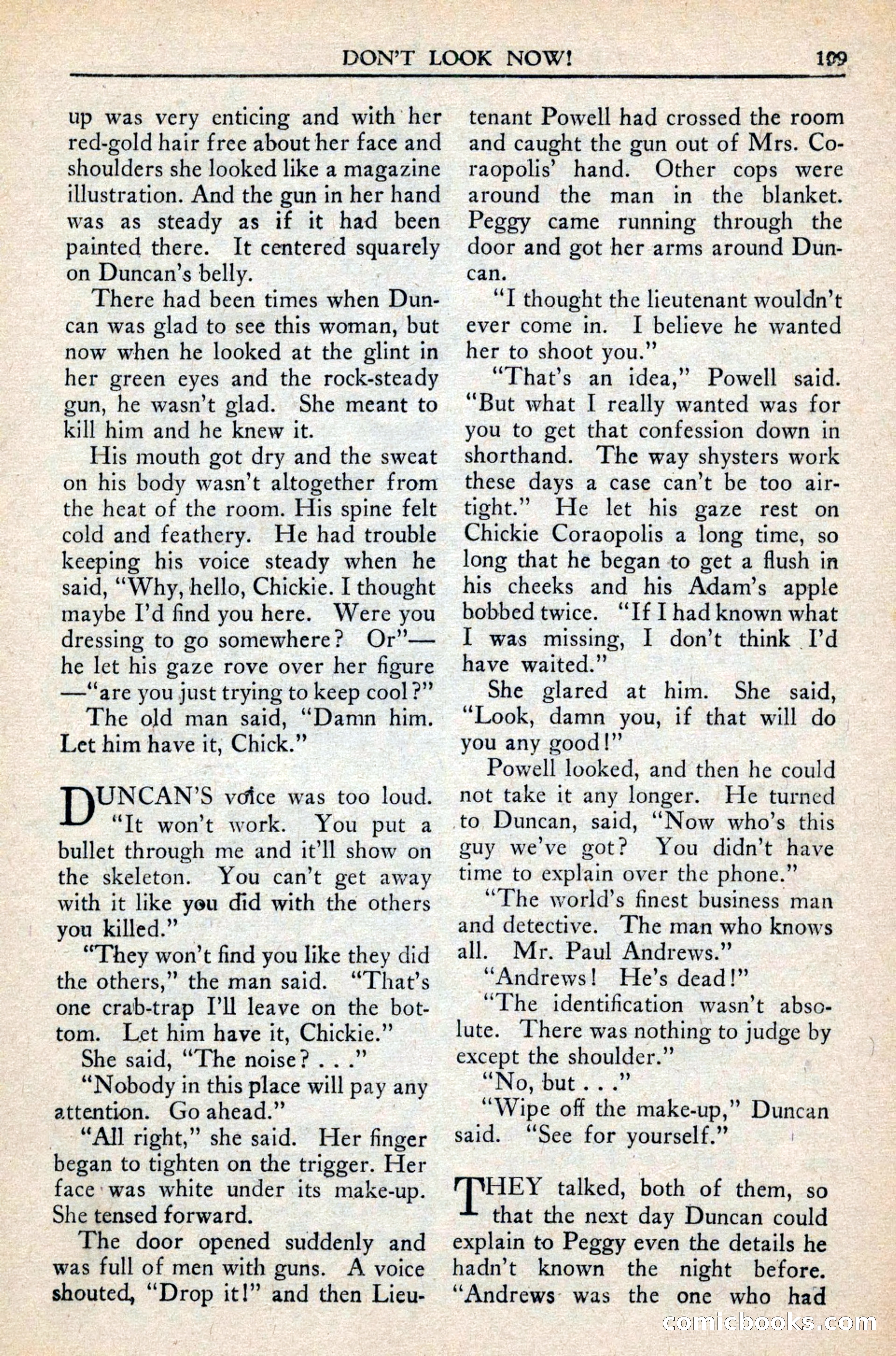 Private Detective Stories, February 1942 — page 111 of 132