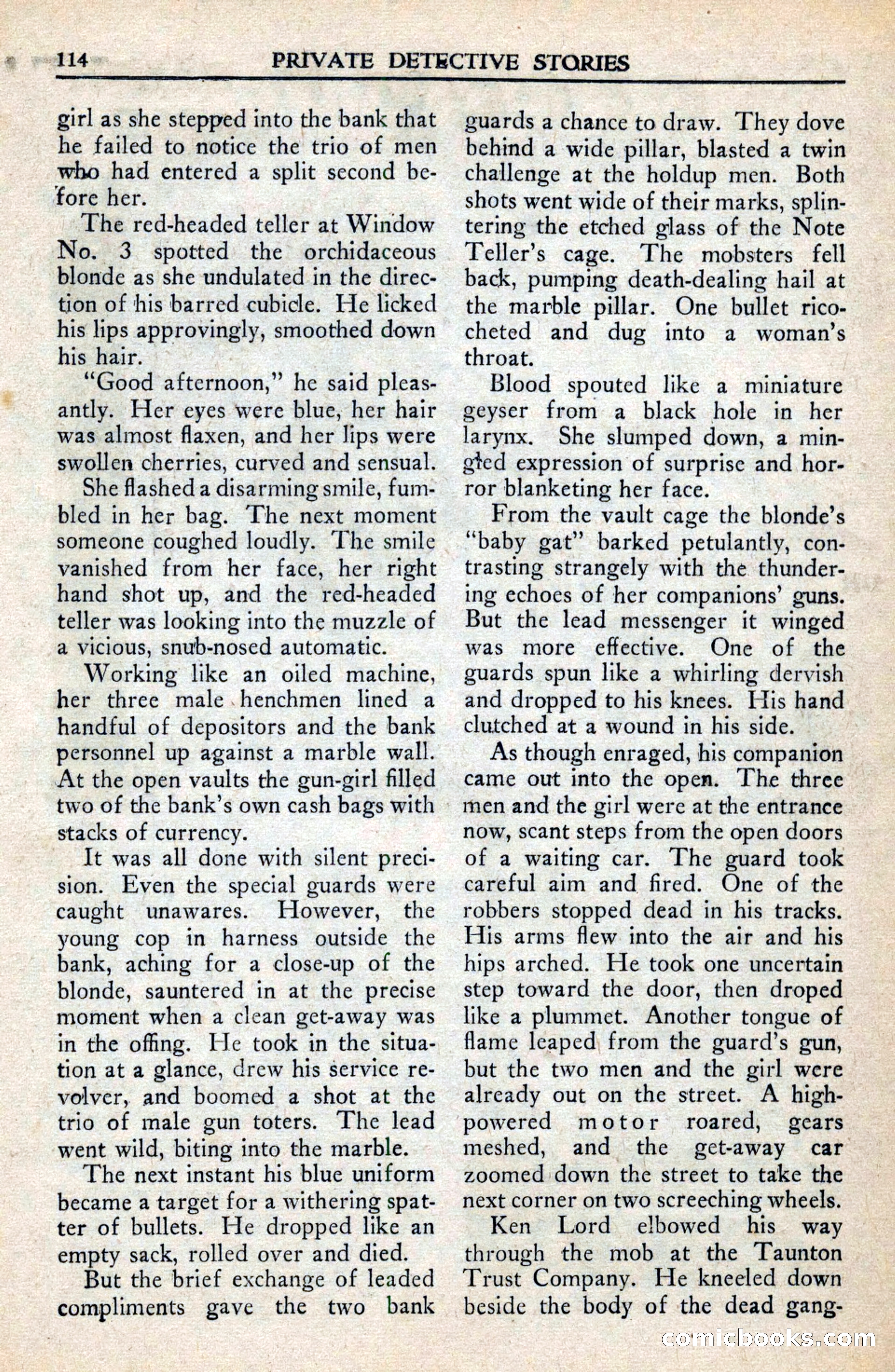 Private Detective Stories, February 1942 — page 116 of 132