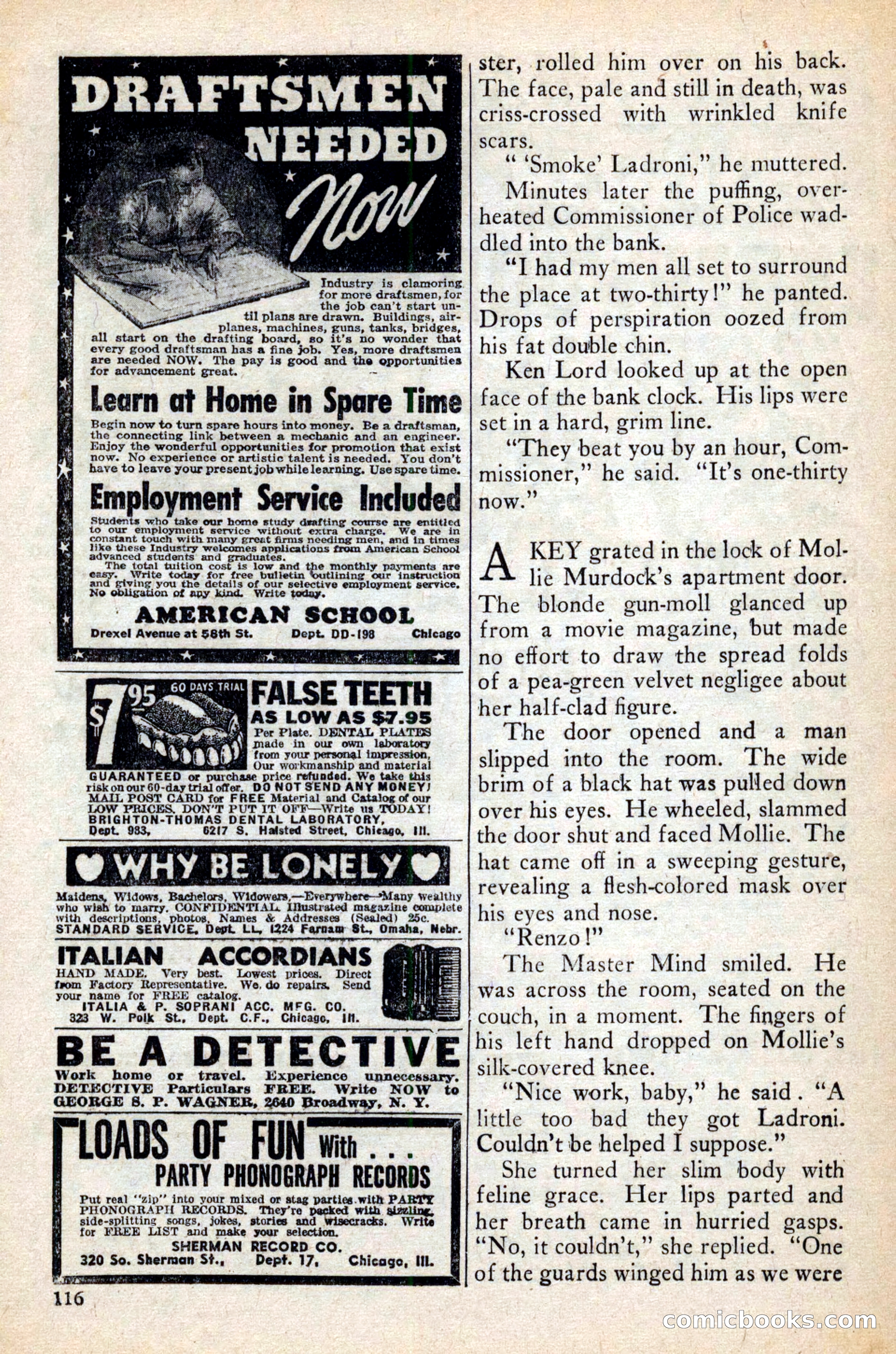 Private Detective Stories, February 1942 — page 118 of 132