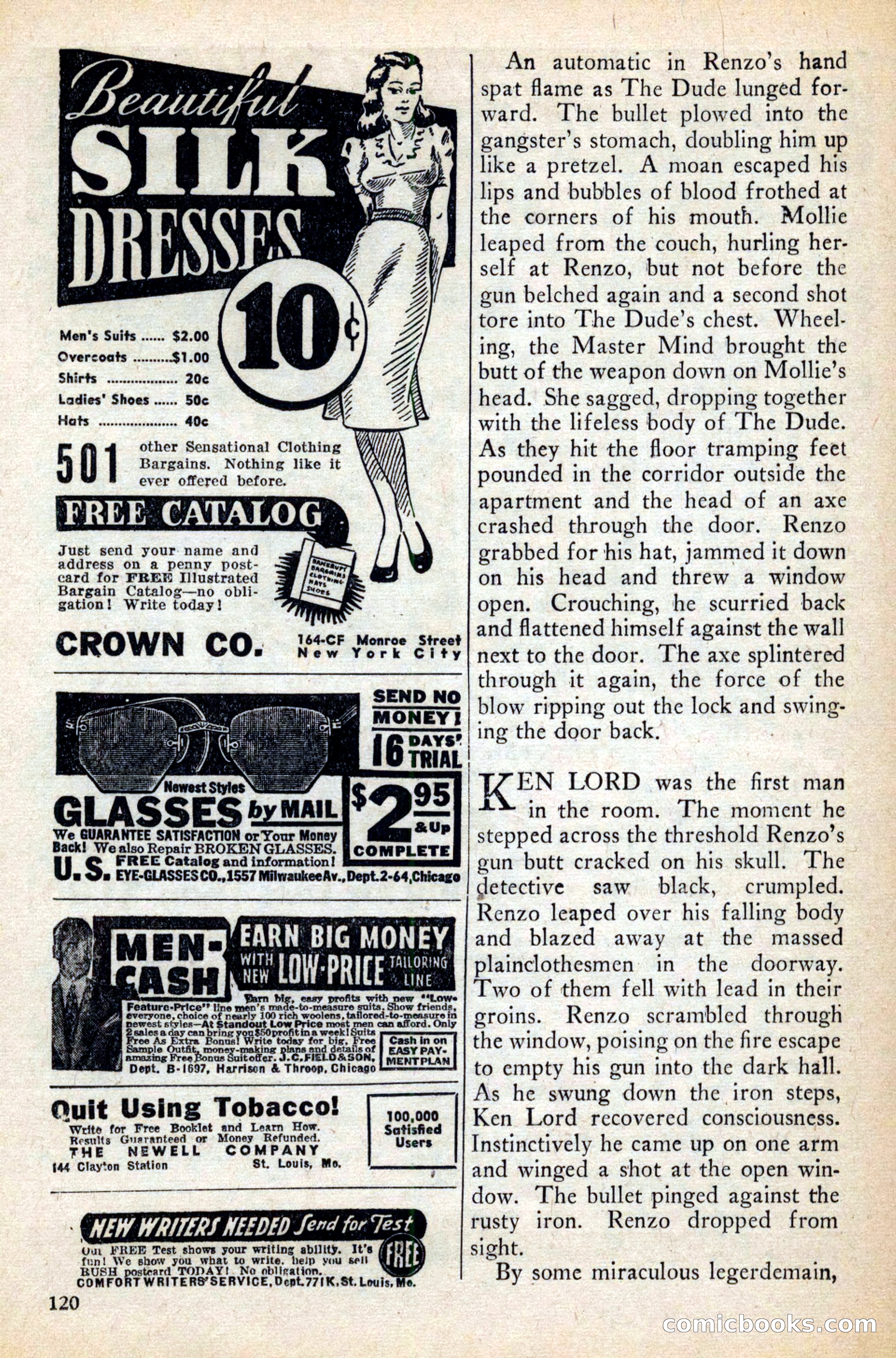 Private Detective Stories, February 1942 — page 122 of 132
