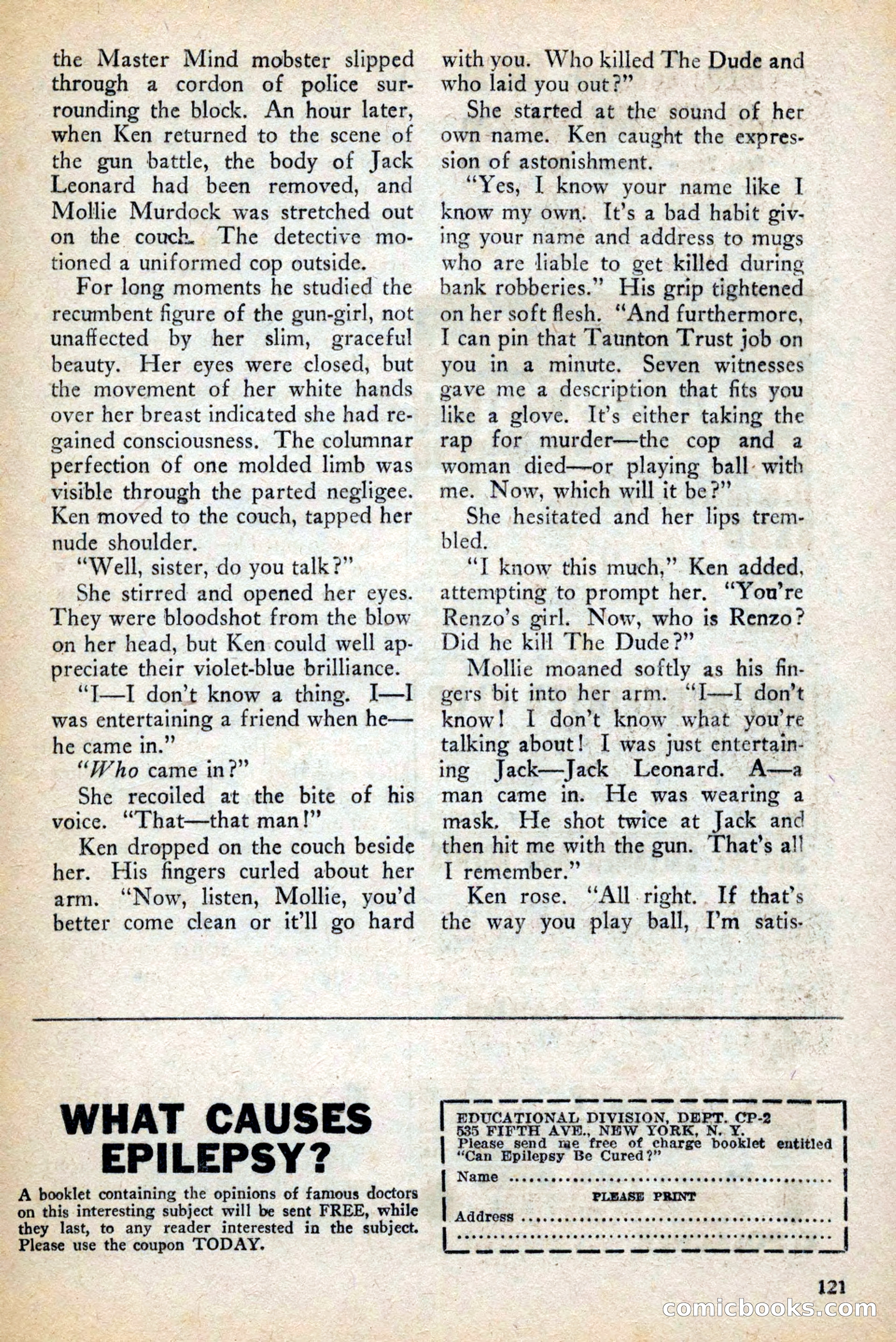 Private Detective Stories, February 1942 — page 123 of 132