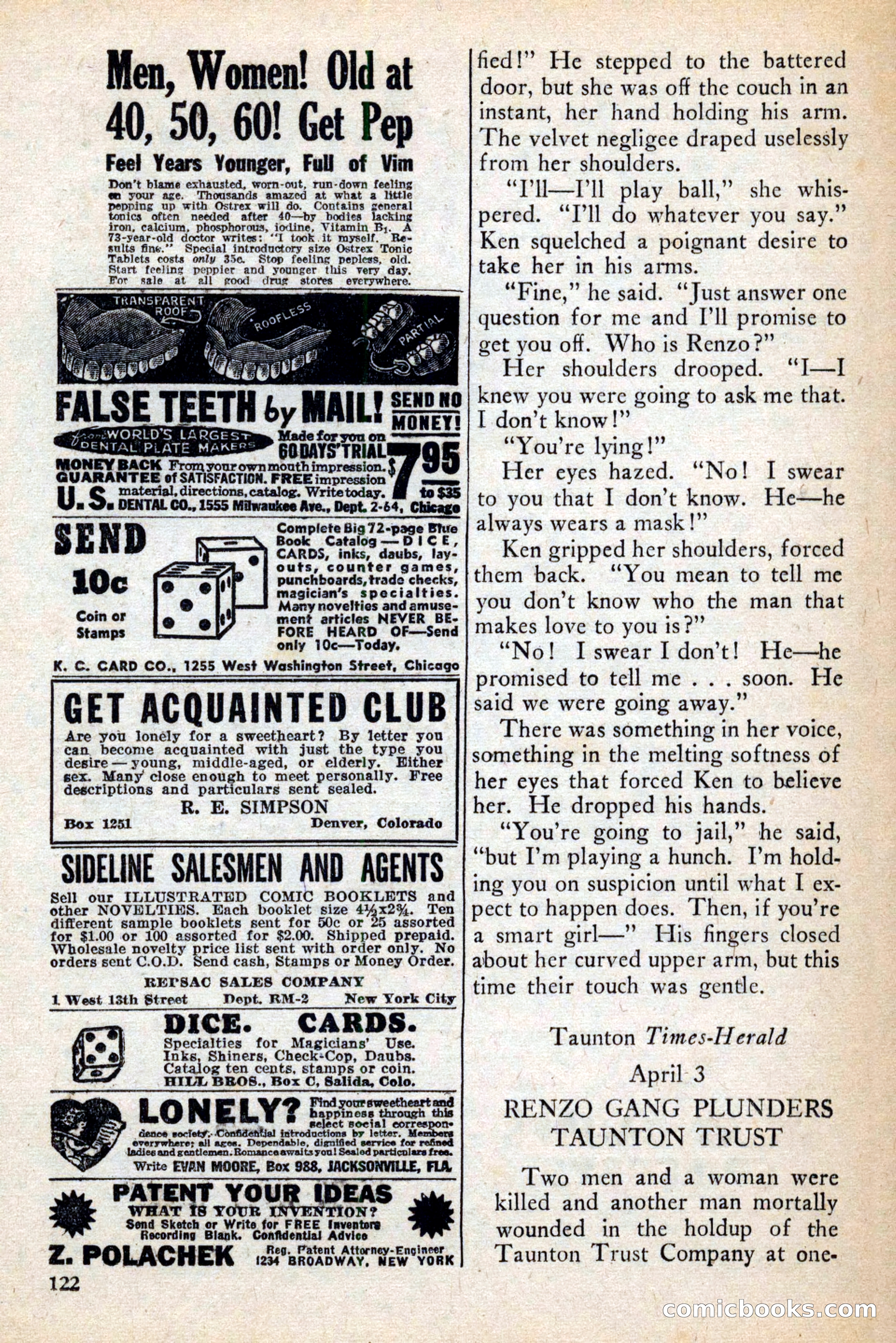 Private Detective Stories, February 1942 — page 124 of 132